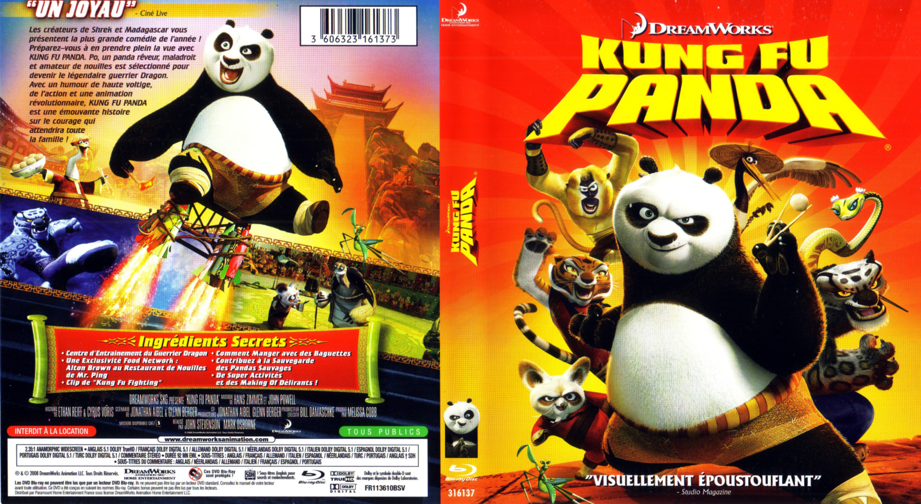 Jaquette DVD Kung fu panda (BLU-RAY)