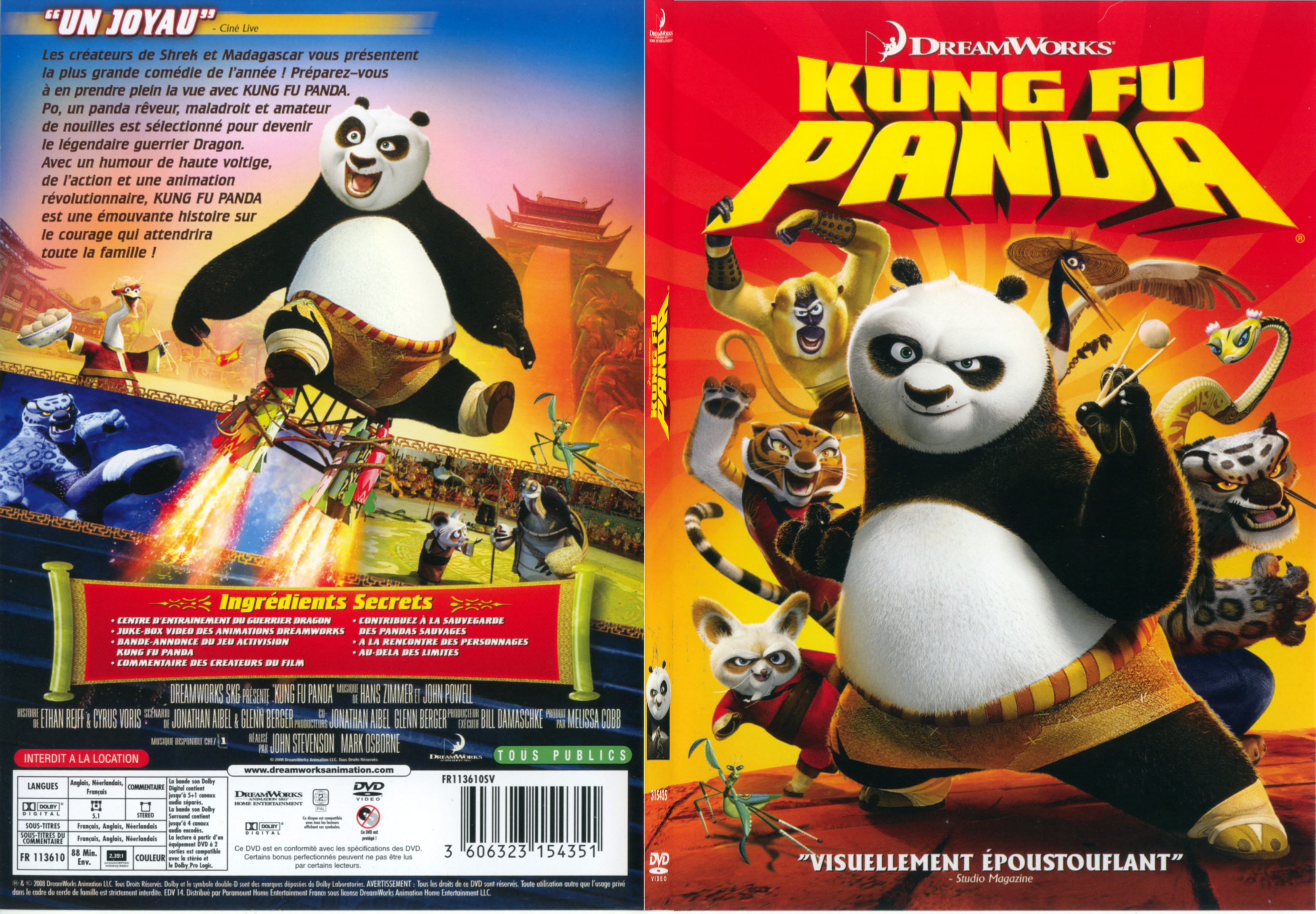 Jaquette DVD Kung fu panda - SLIM