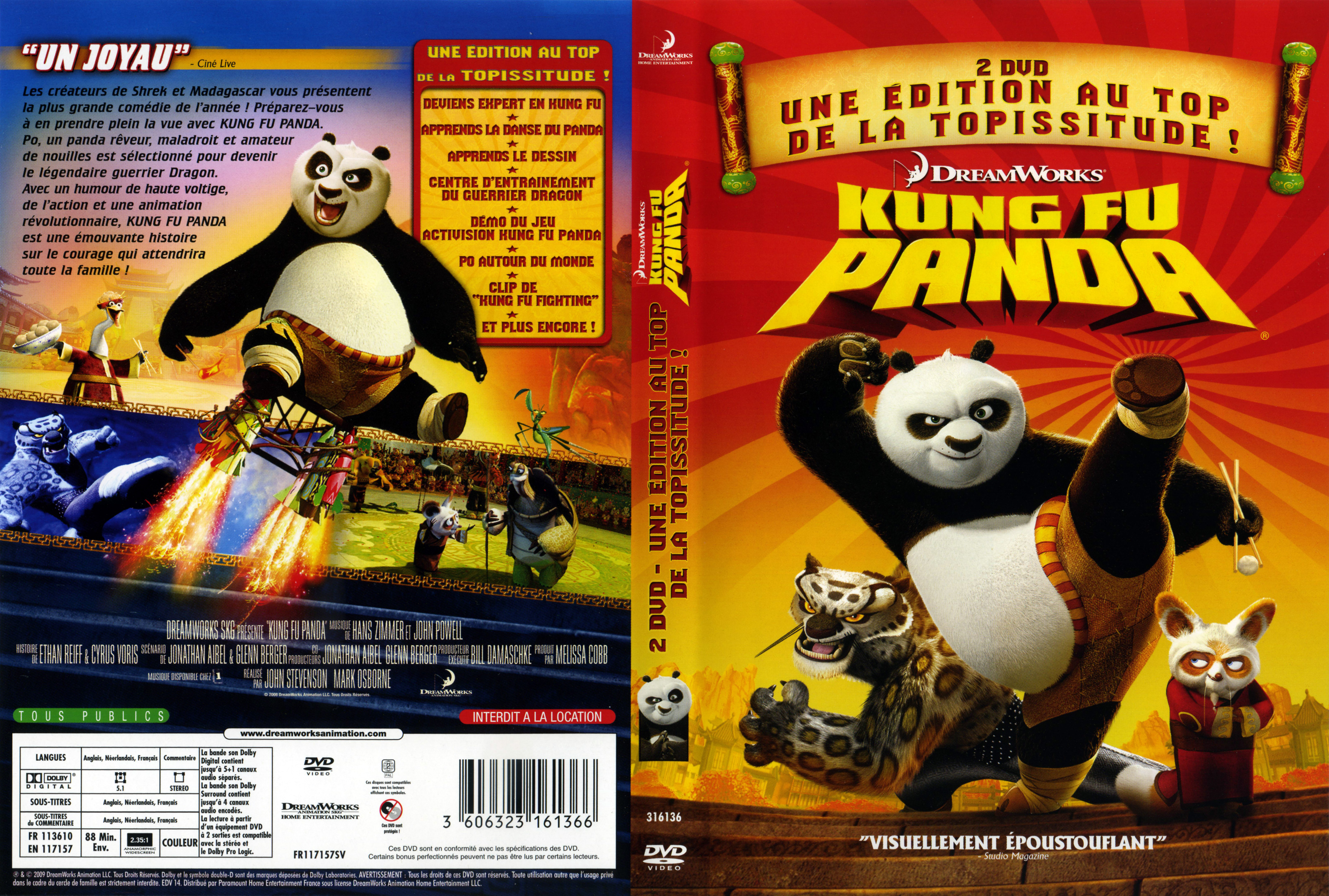 Jaquette DVD Kung fu panda v2