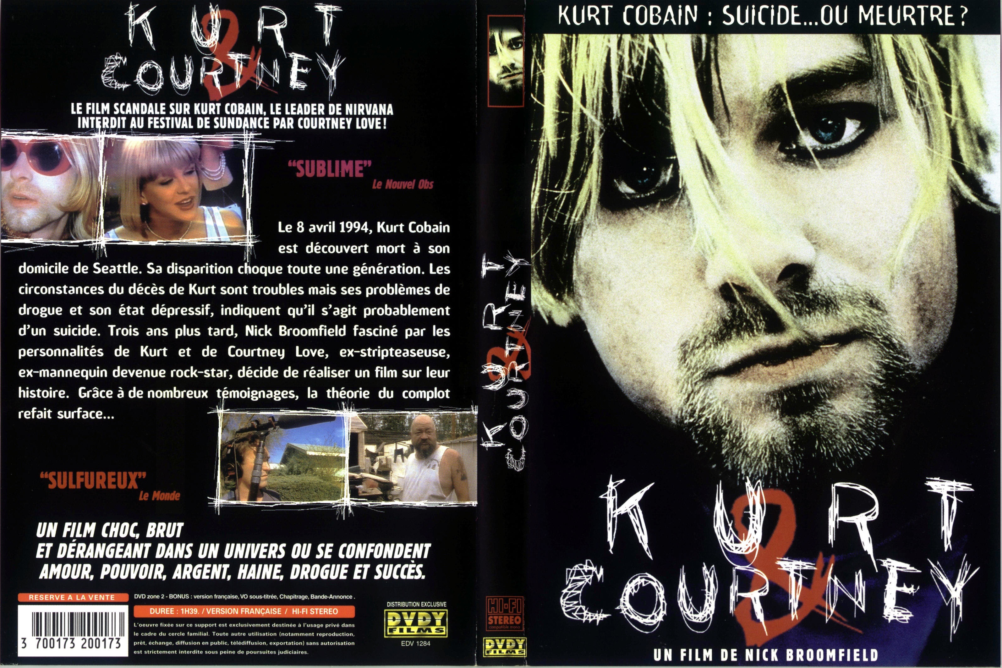 Jaquette DVD Kurt and Courtney