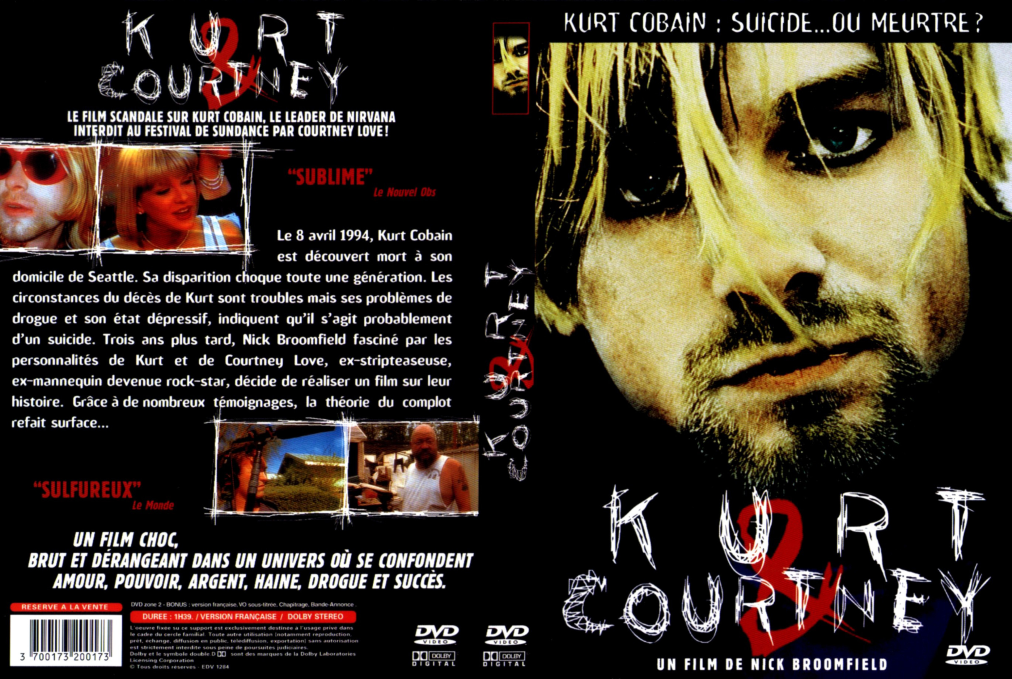 Jaquette DVD Kurt and Courtney v2