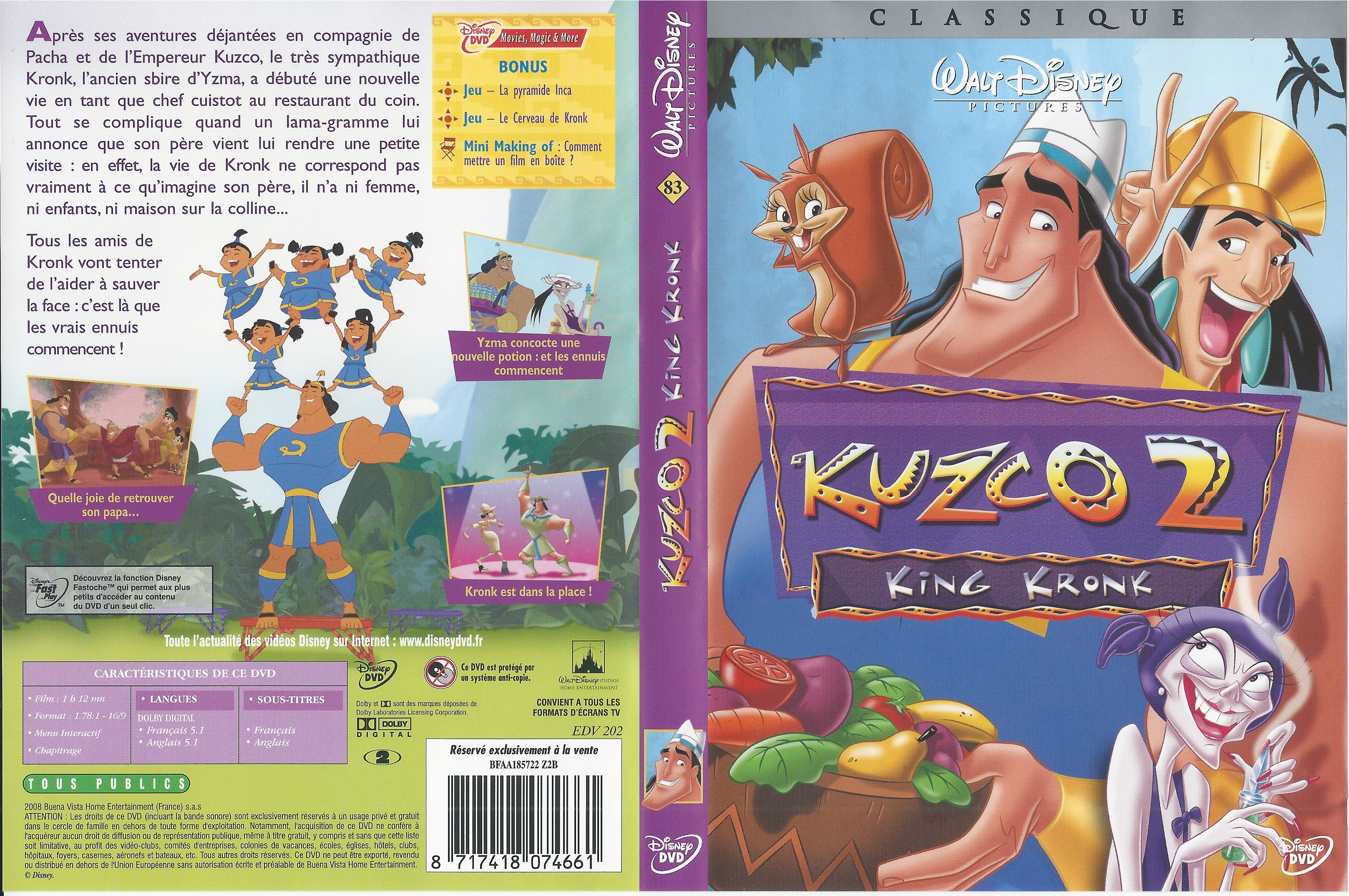 Jaquette DVD Kuzco 2 v2