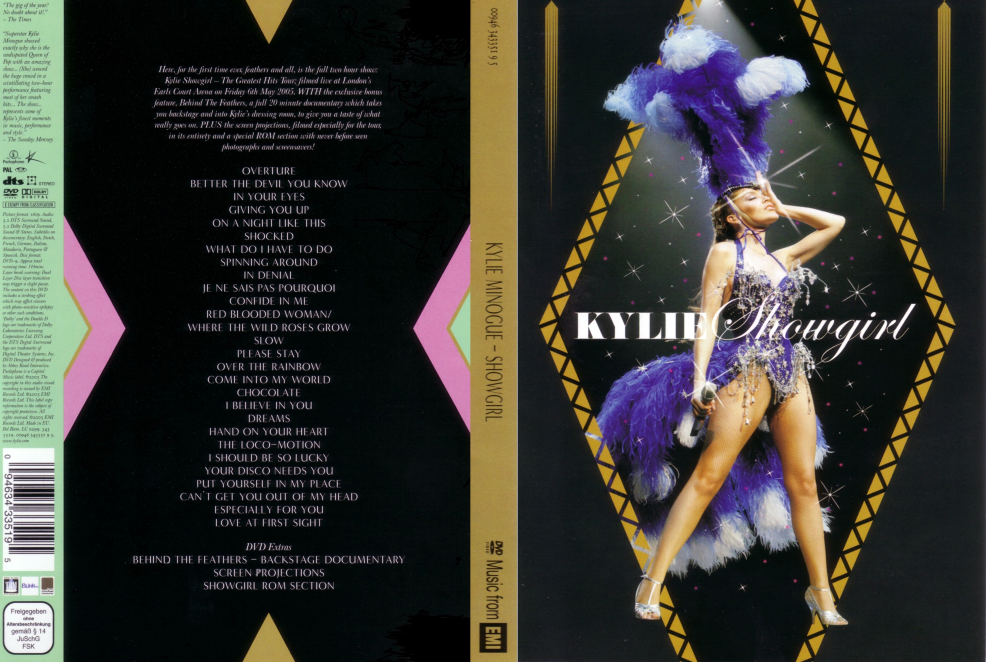 Jaquette DVD Kylie Minogue showgirl