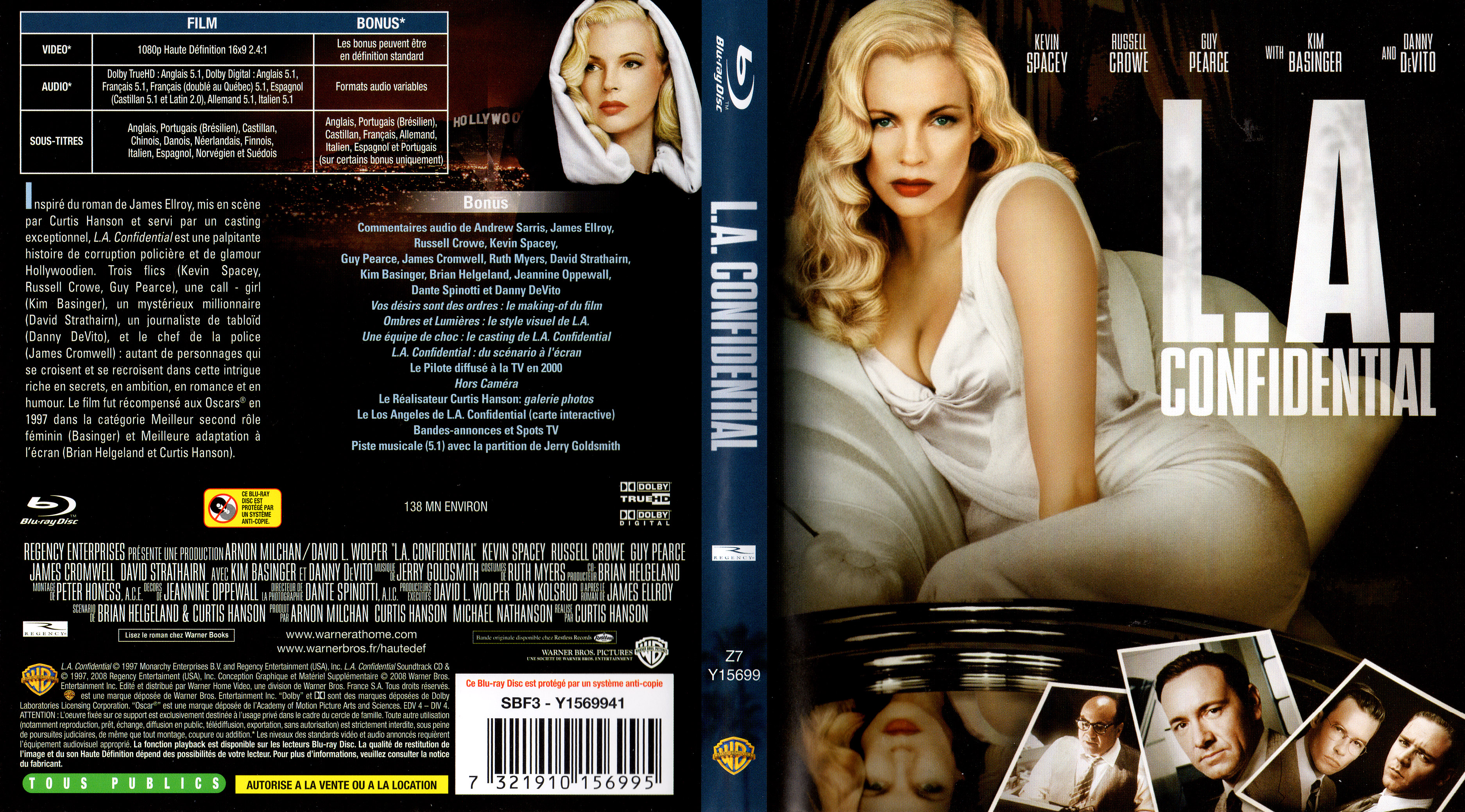 Jaquette DVD LA Confidential (BLU-RAY)