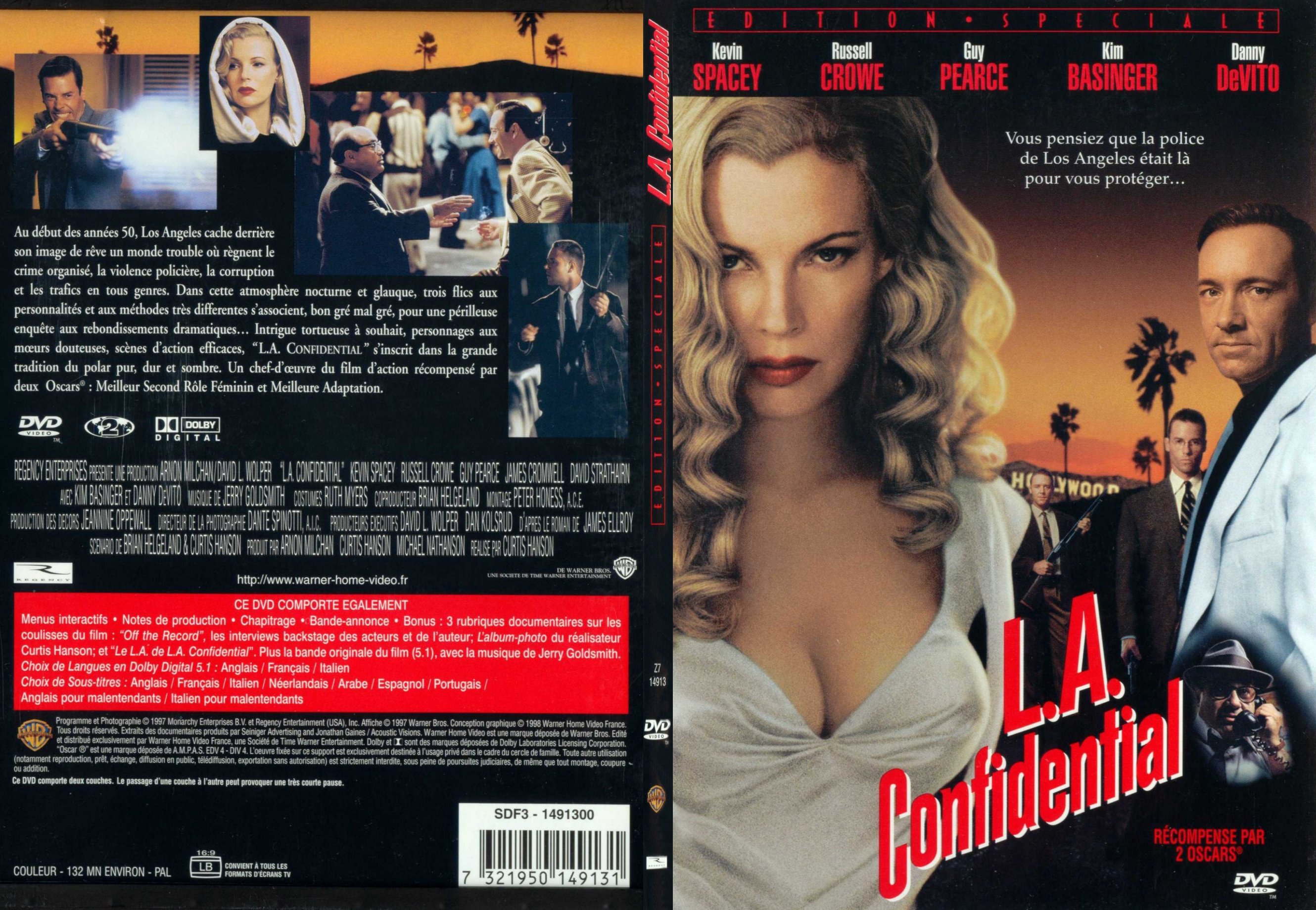 Jaquette DVD LA Confidential - SLIM