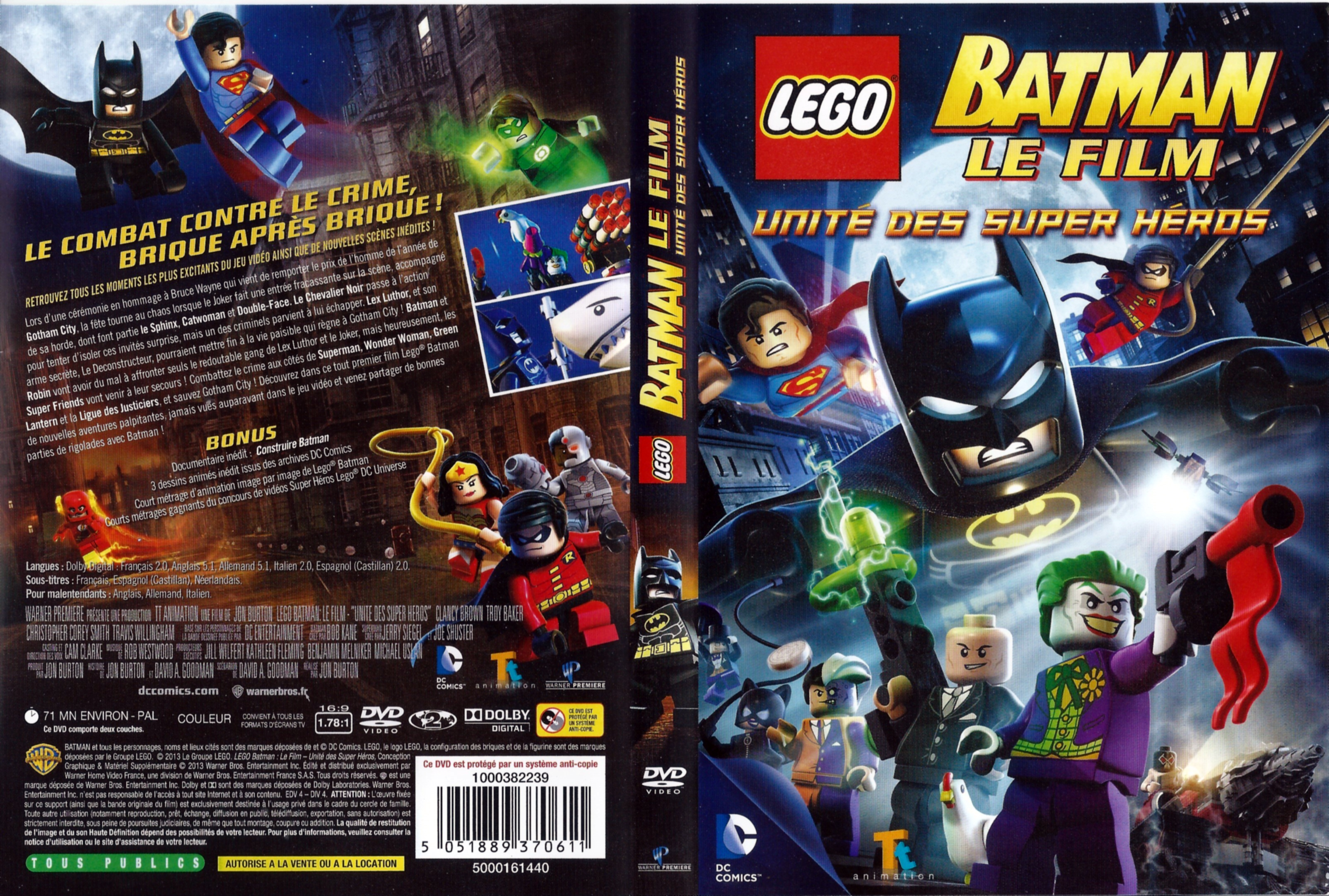 Jaquette DVD LEGO Batman le film