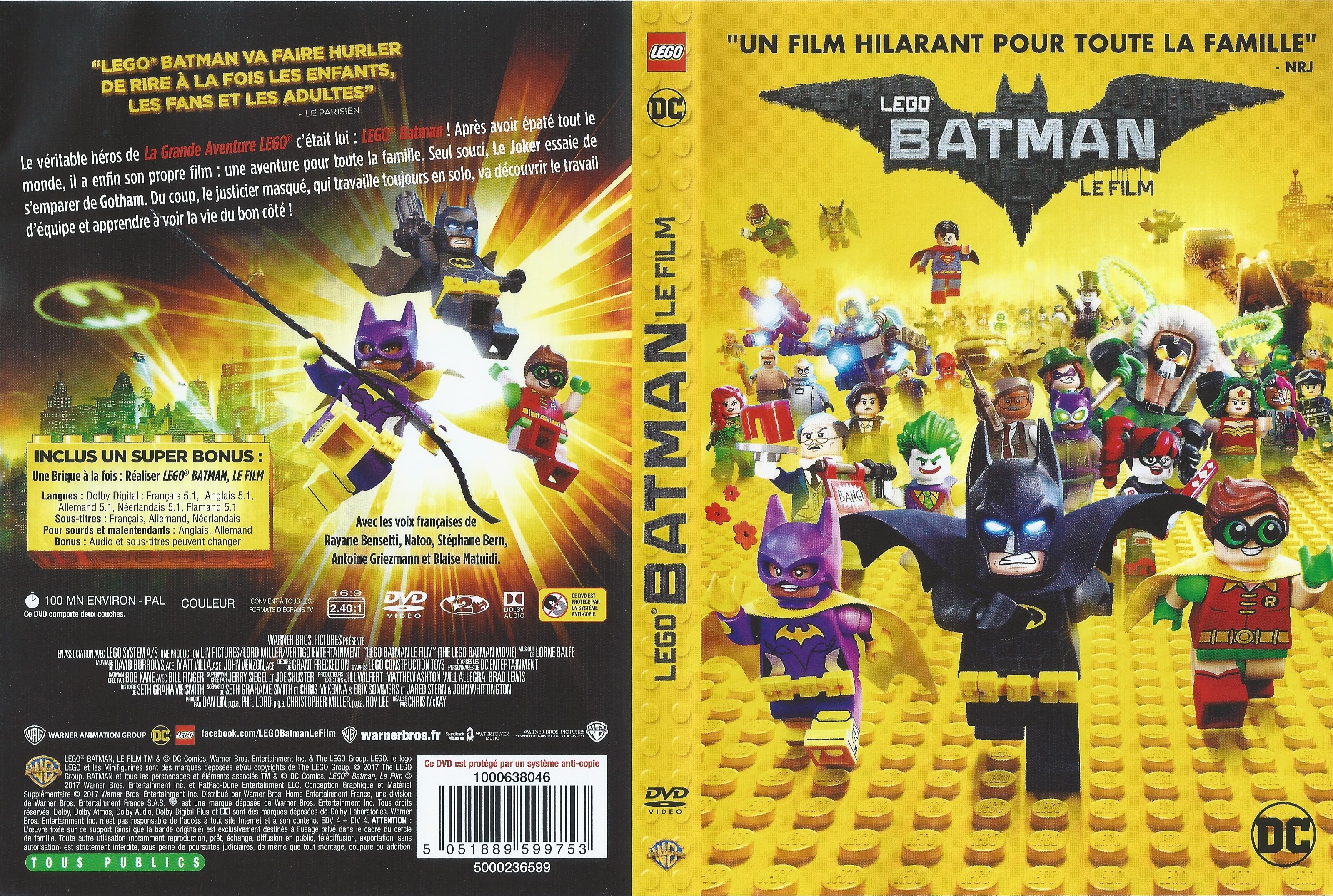 Jaquette DVD LEGO Batman le film v2