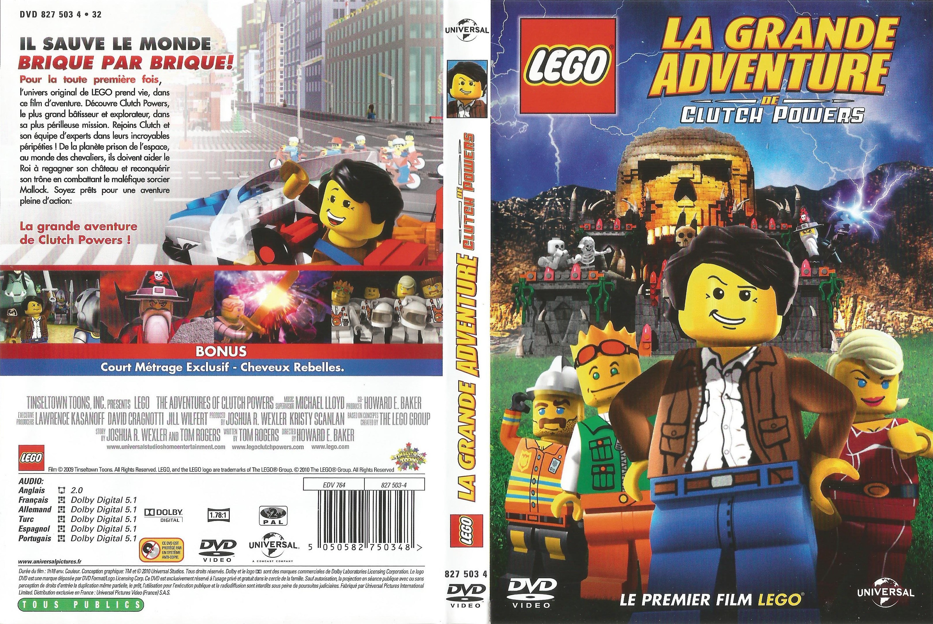 Jaquette DVD LEGO - la grande aventure de Clutch Powers