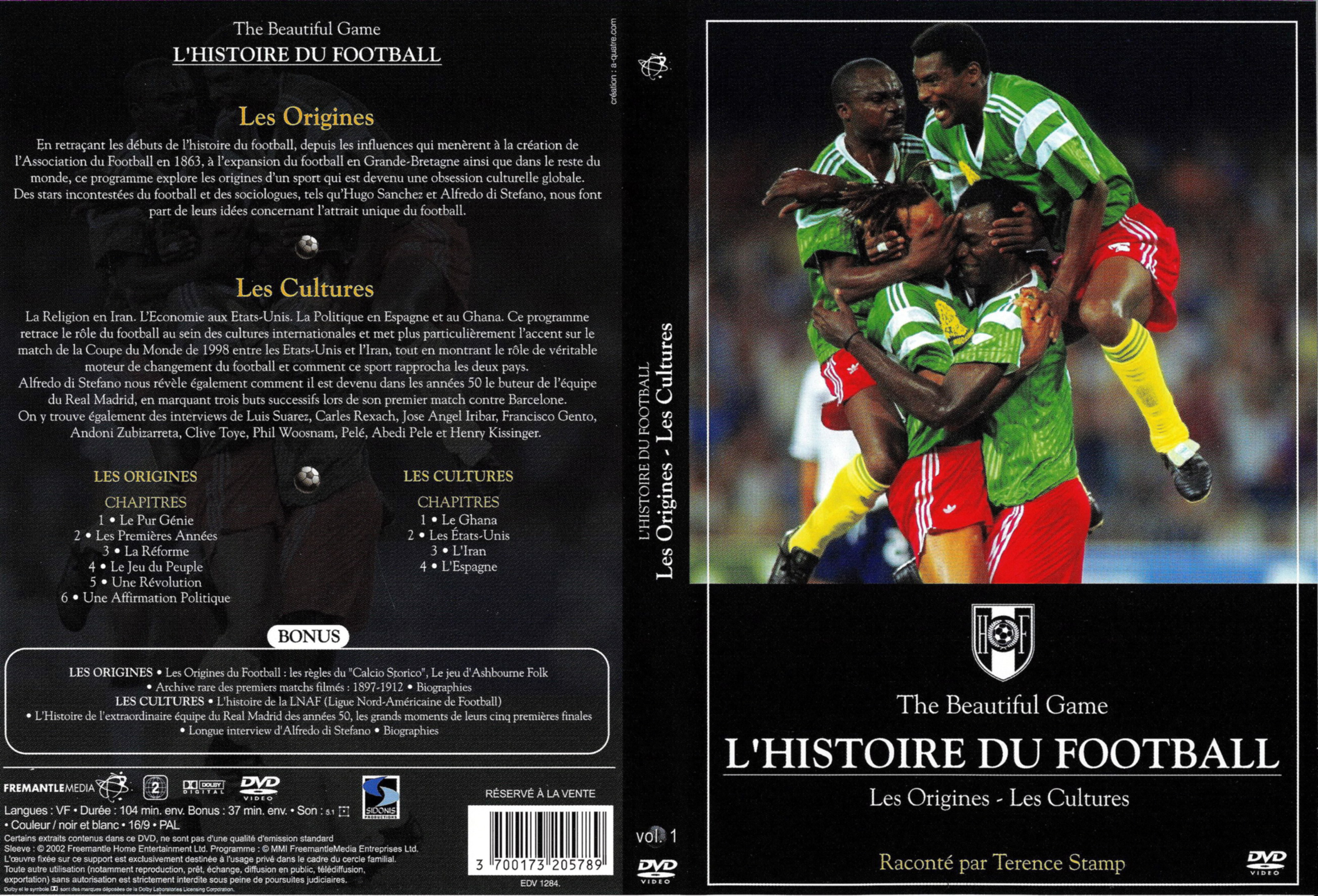 Jaquette DVD L histoire du football vol 1