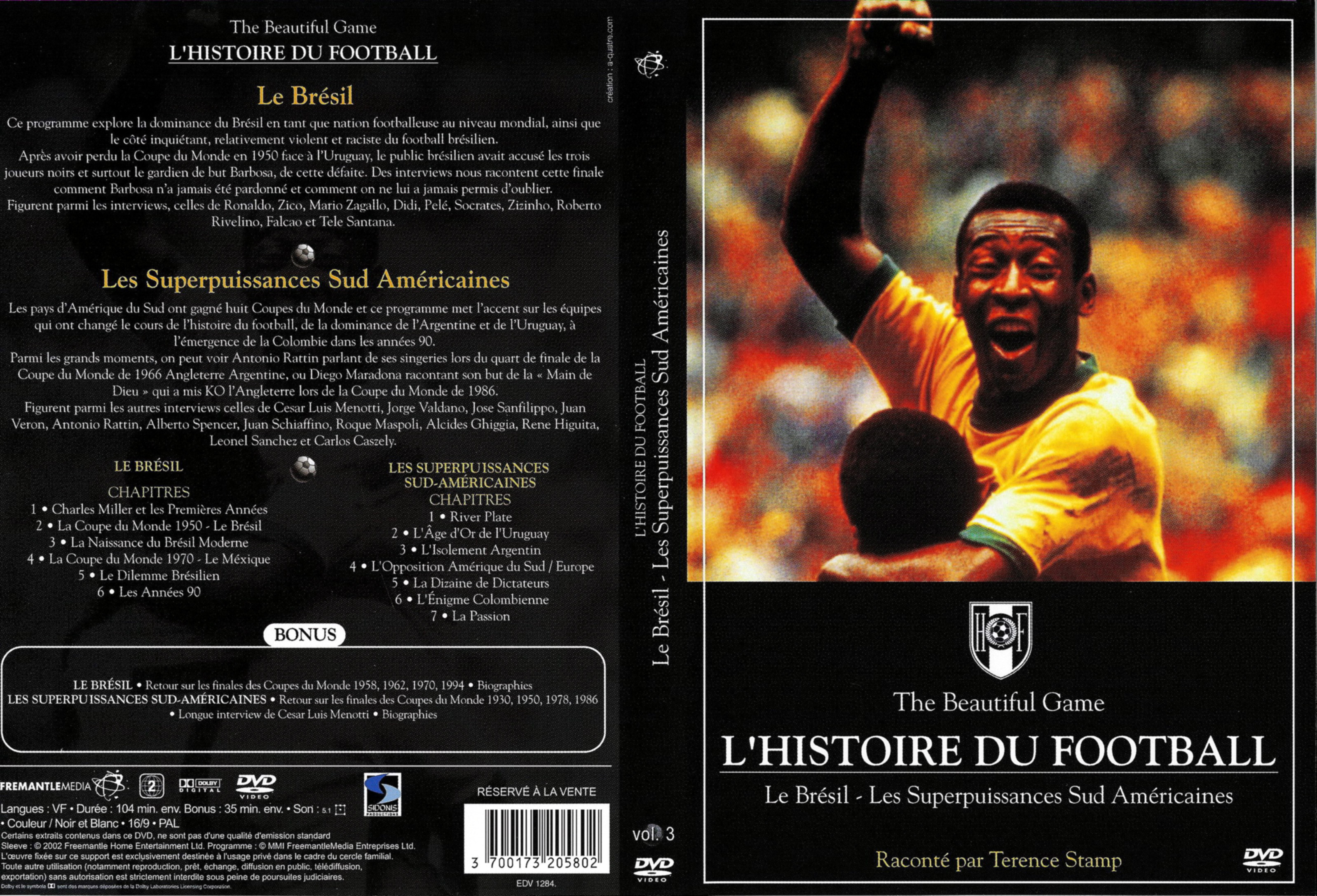 Jaquette DVD L histoire du football vol 3