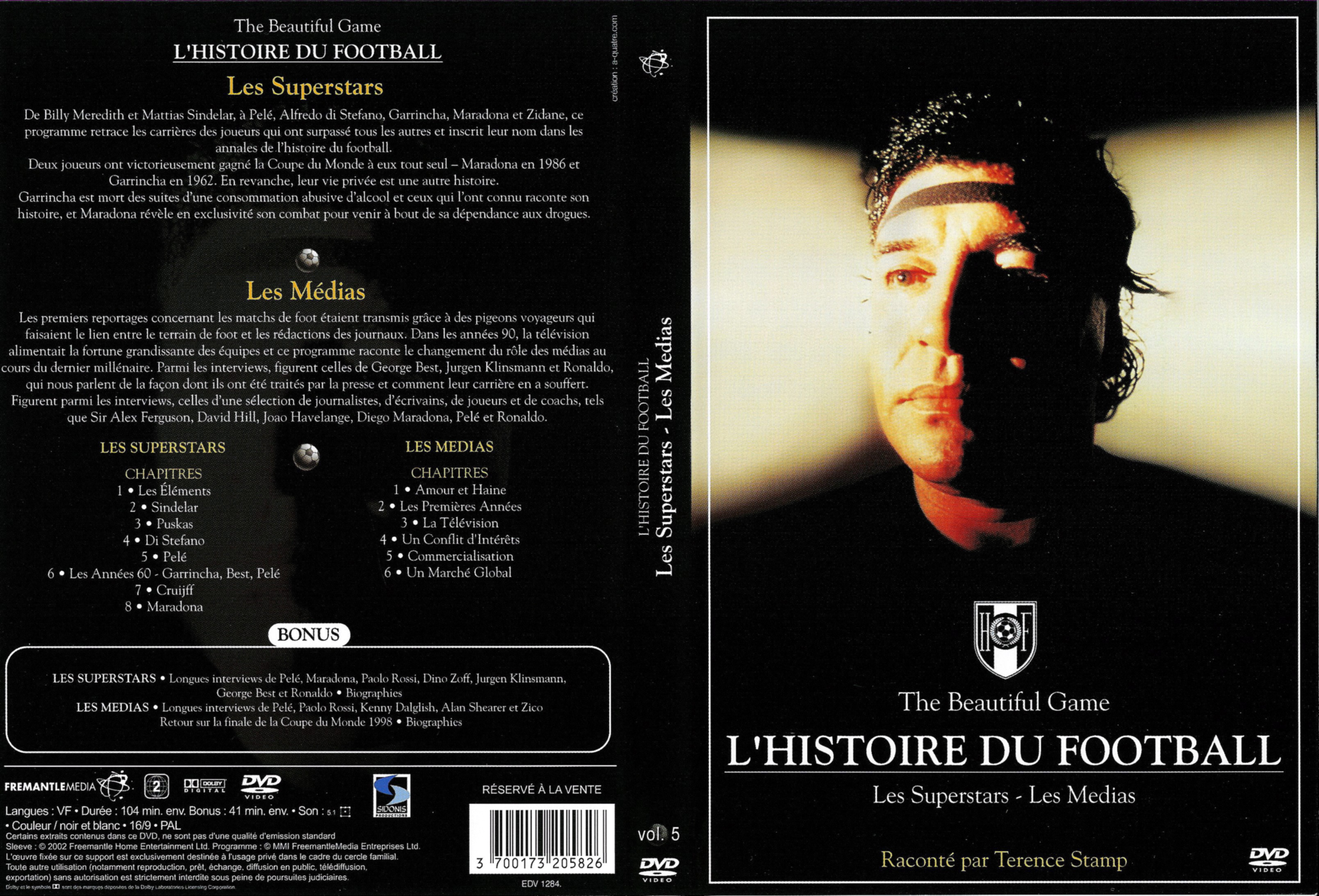 Jaquette DVD L histoire du football vol 5