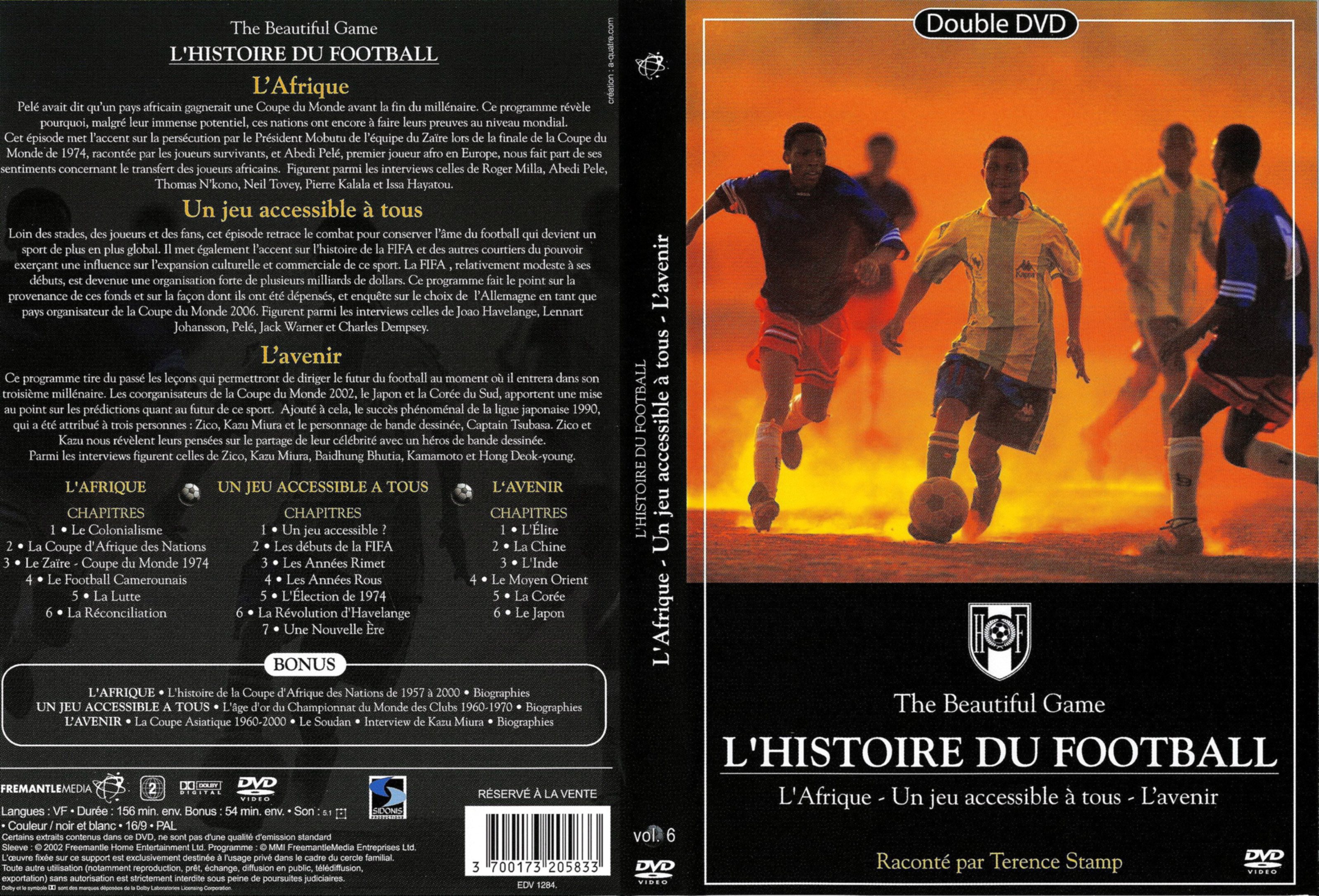 Jaquette DVD L histoire du football vol 6