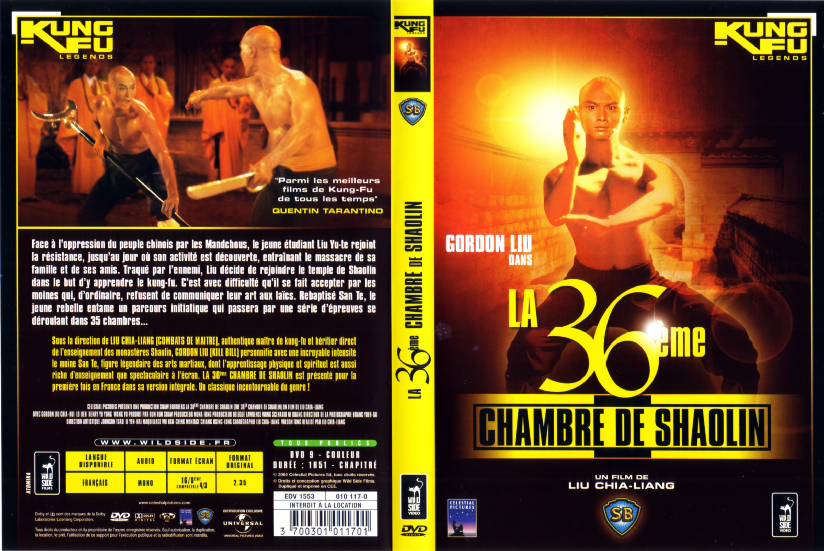 Jaquette DVD La 36 me chambre de shaolin