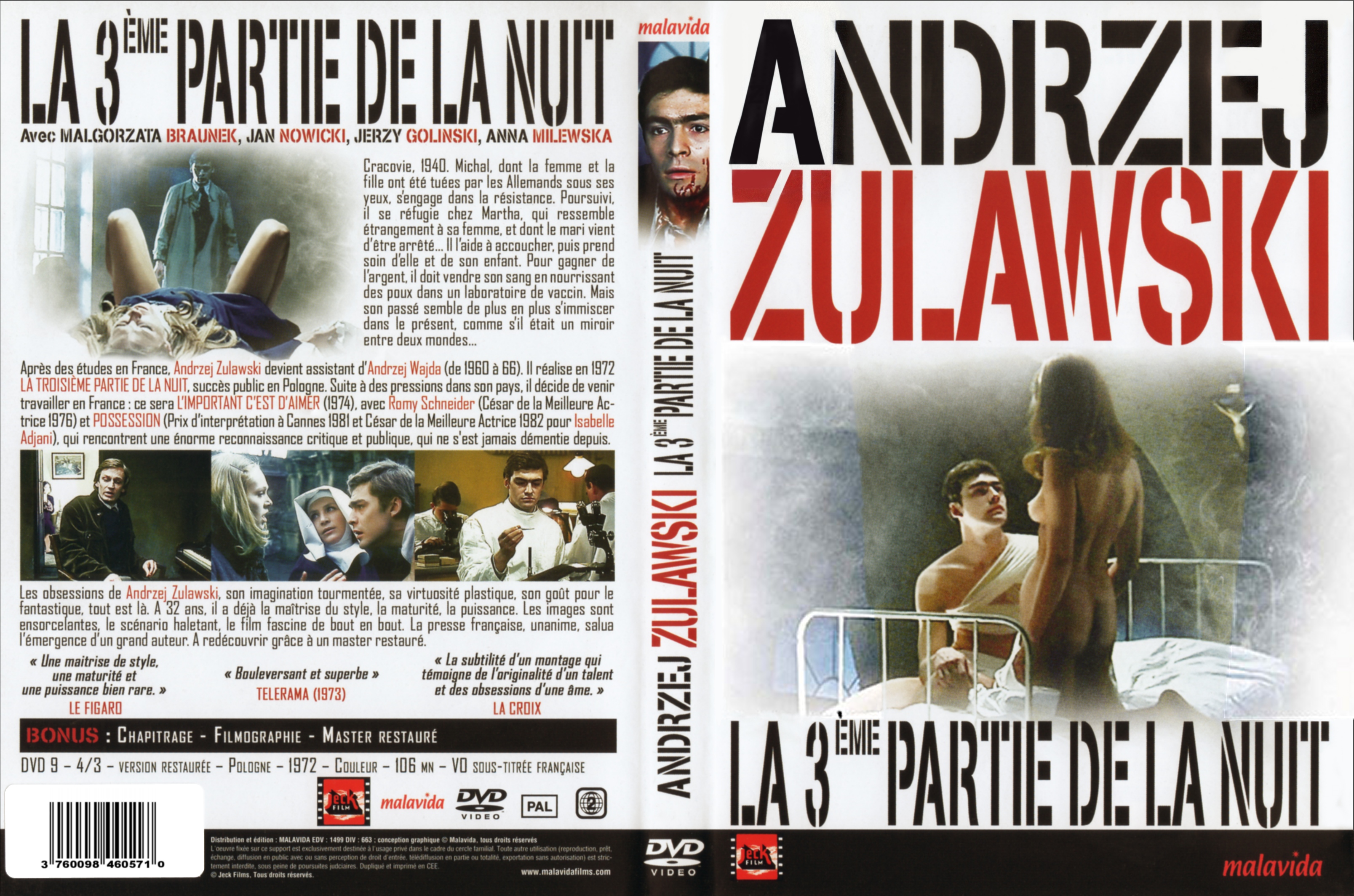 Jaquette DVD La 3 me partie de la nuit