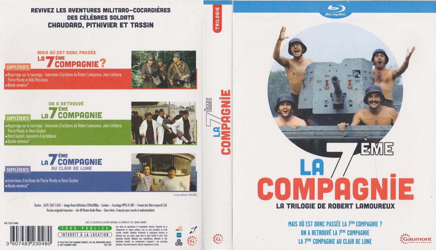Jaquette DVD La 7 me compagnie (Trilogie) (BLU-RAY)