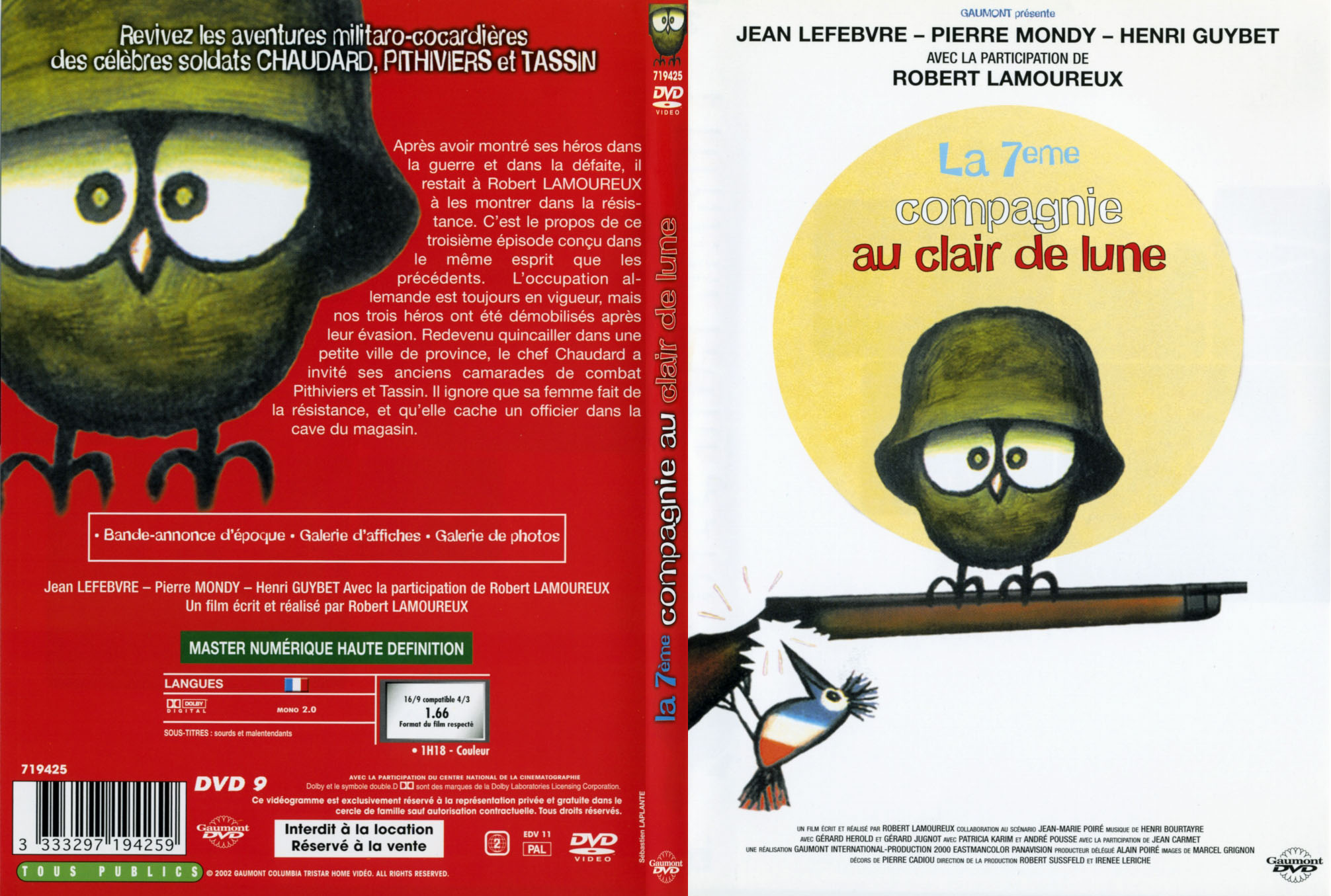 Jaquette DVD La 7 me compagnie au clair de lune - SLIM