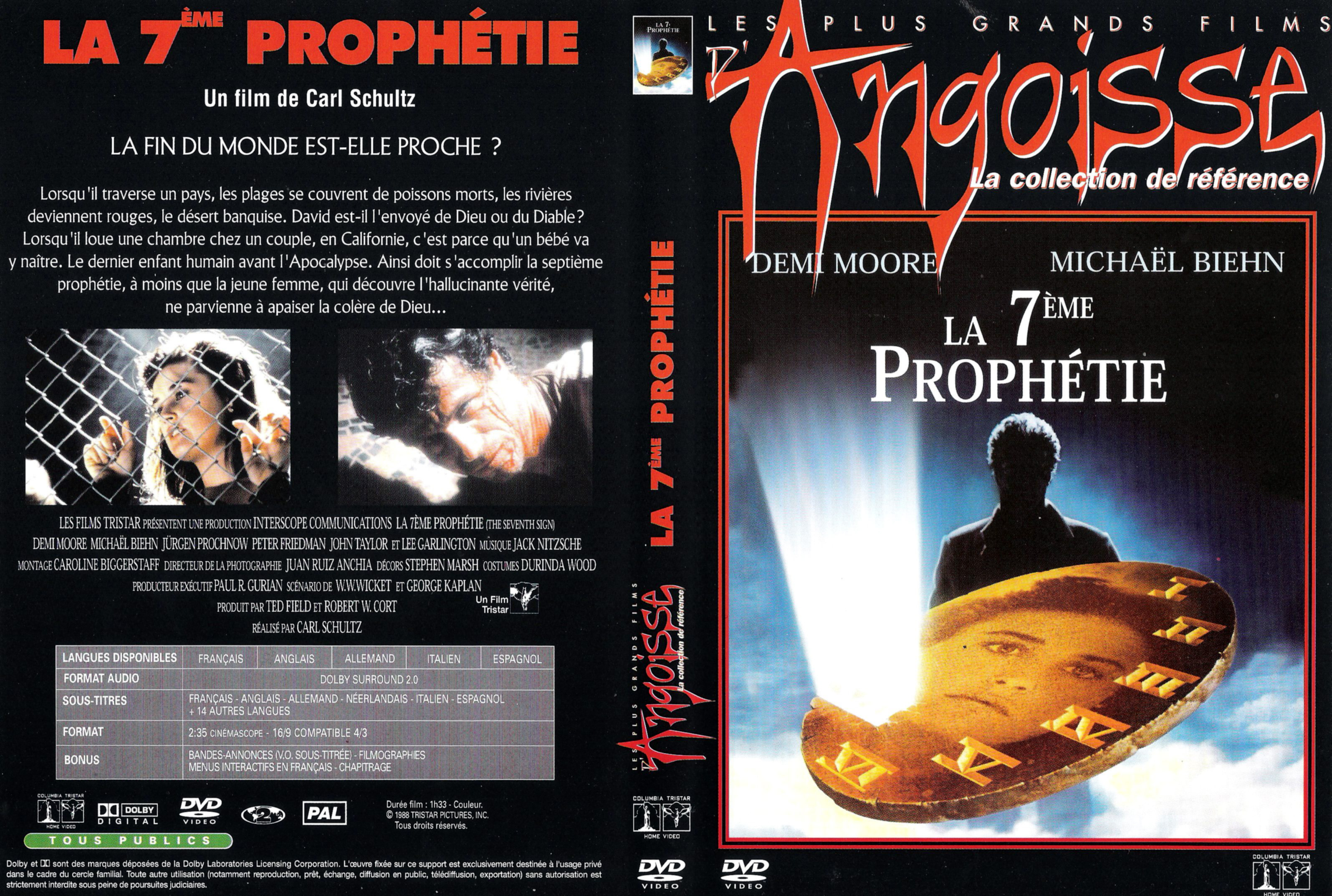 Jaquette DVD La 7 eme prophetie v2