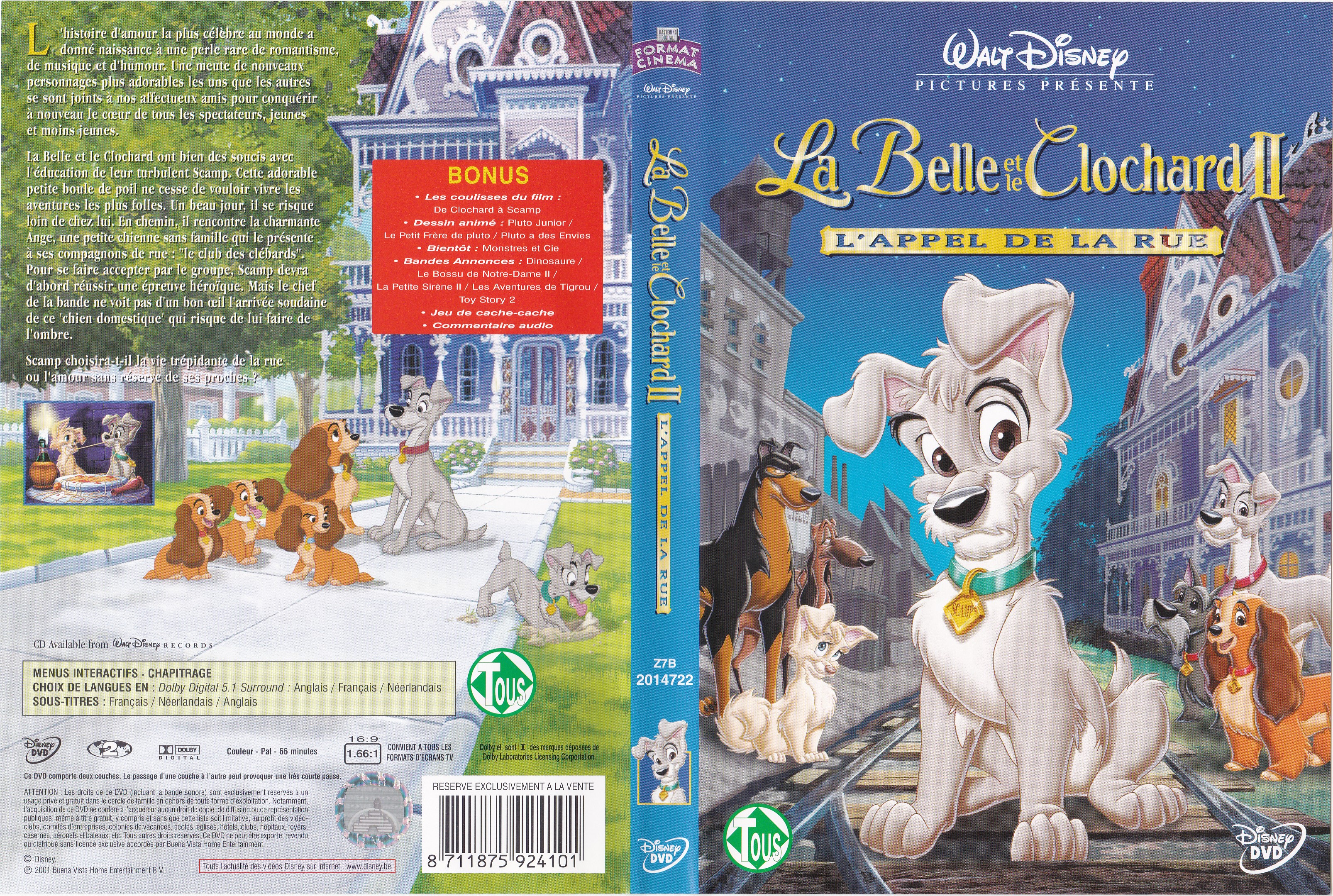 Jaquette DVD La Belle et le Clochard 2 v3