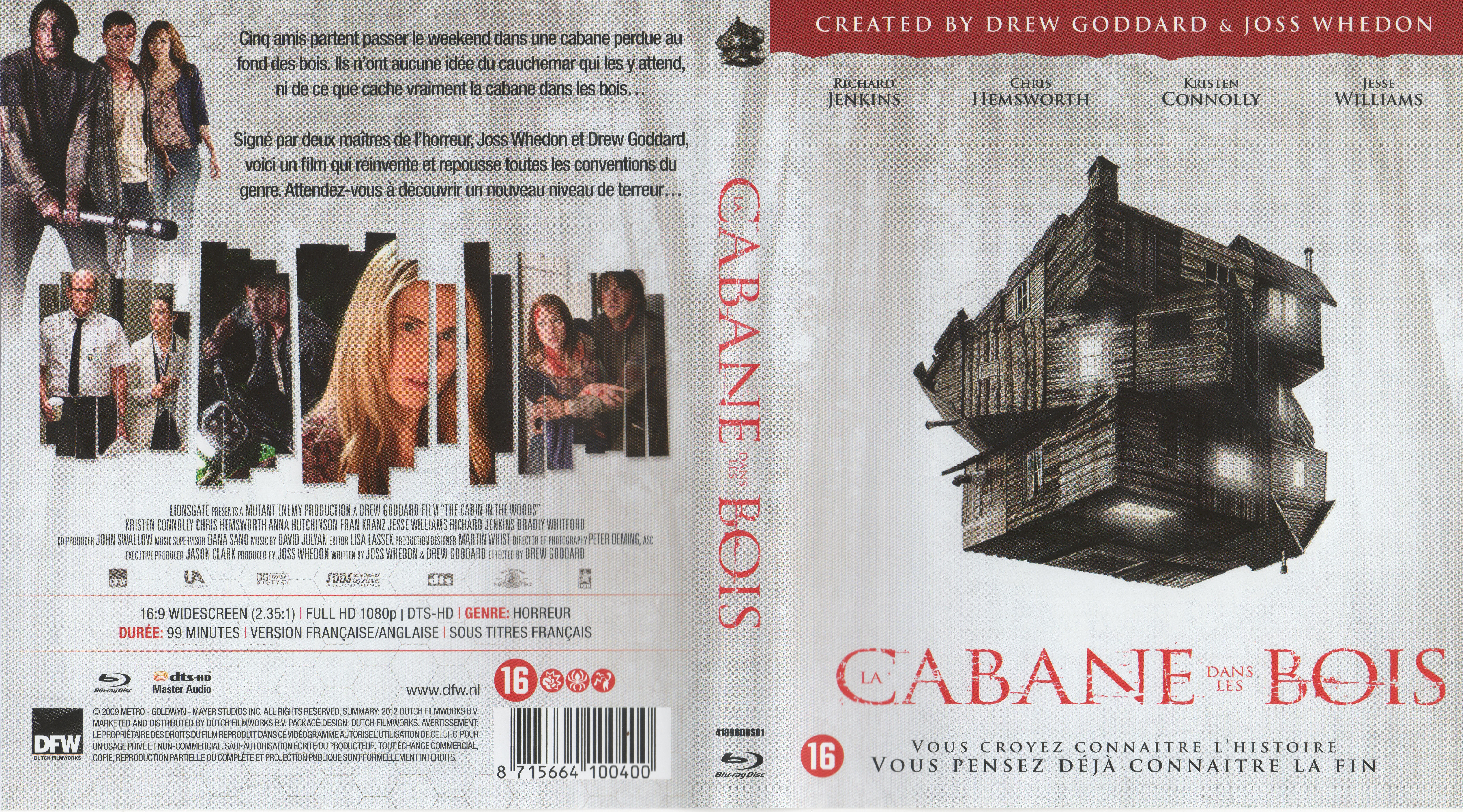 Jaquette DVD La Cabane dans les bois (BLU-RAY) v2