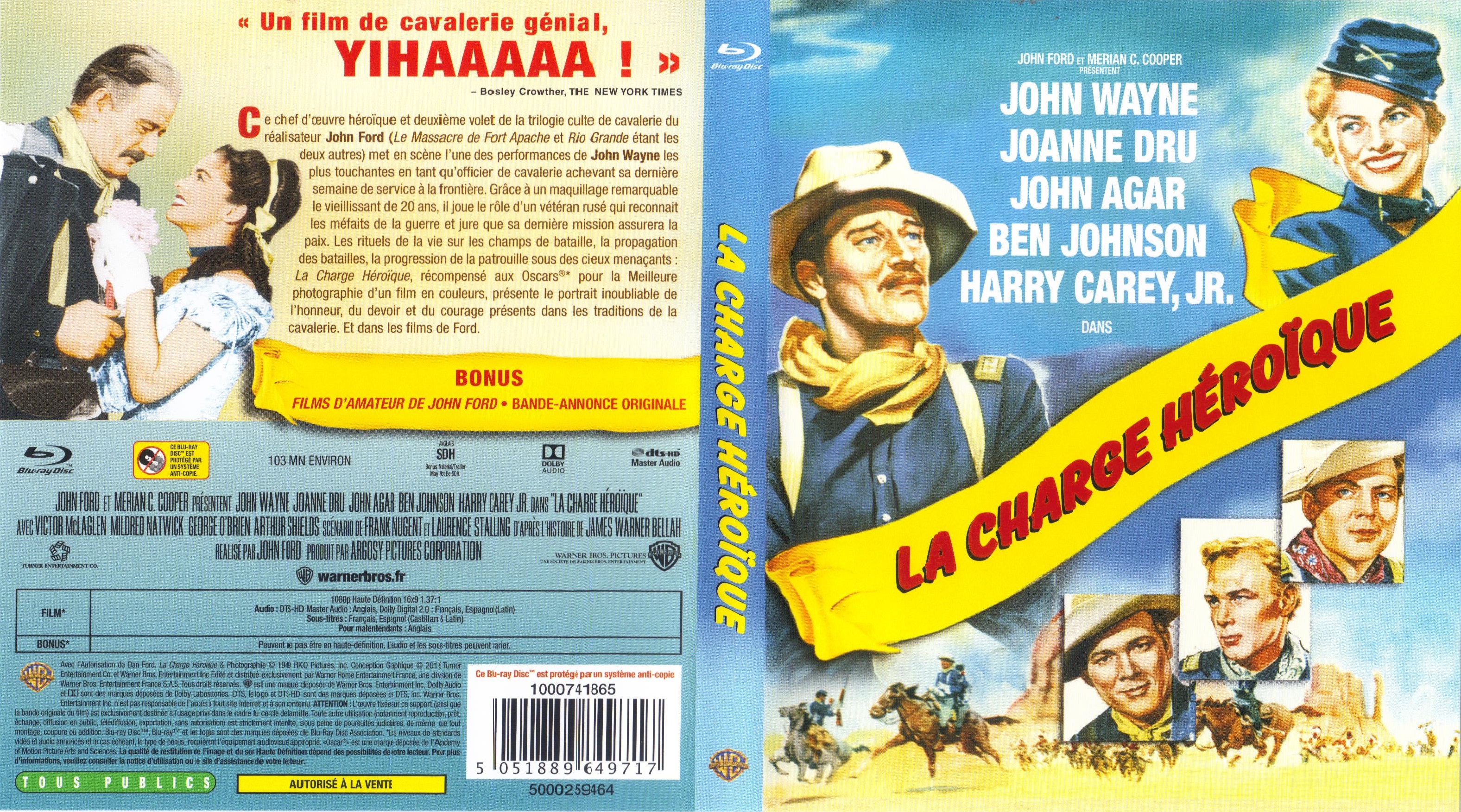 Jaquette DVD La Charge hroique (BLU-RAY)
