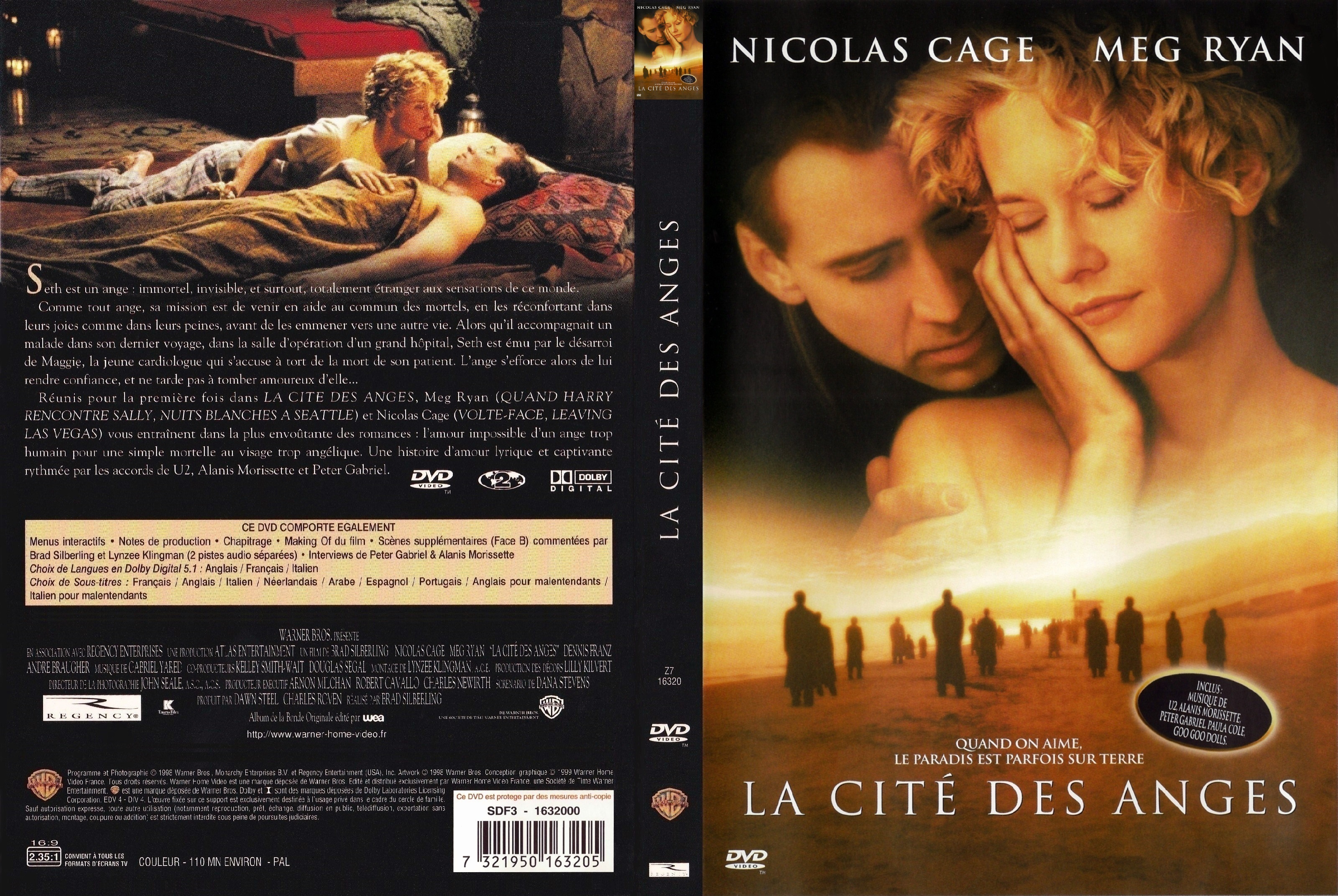 Jaquette DVD La Cite des Anges custom