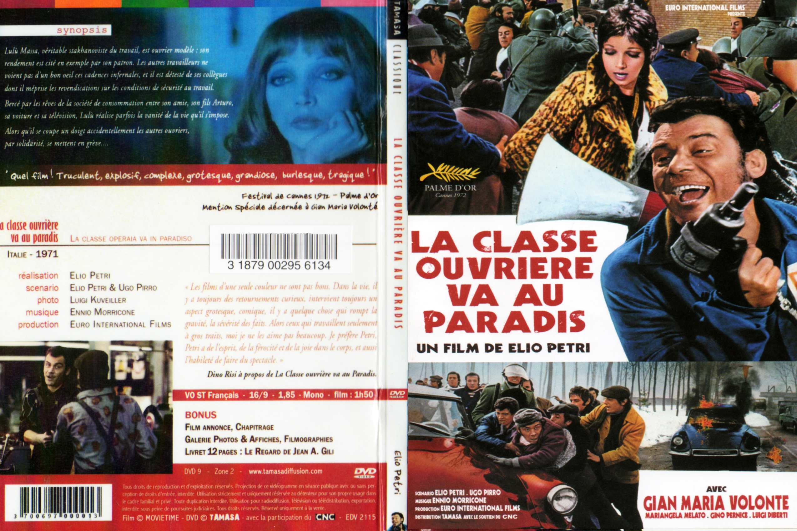 Jaquette DVD La Classe ouvrire va au paradis