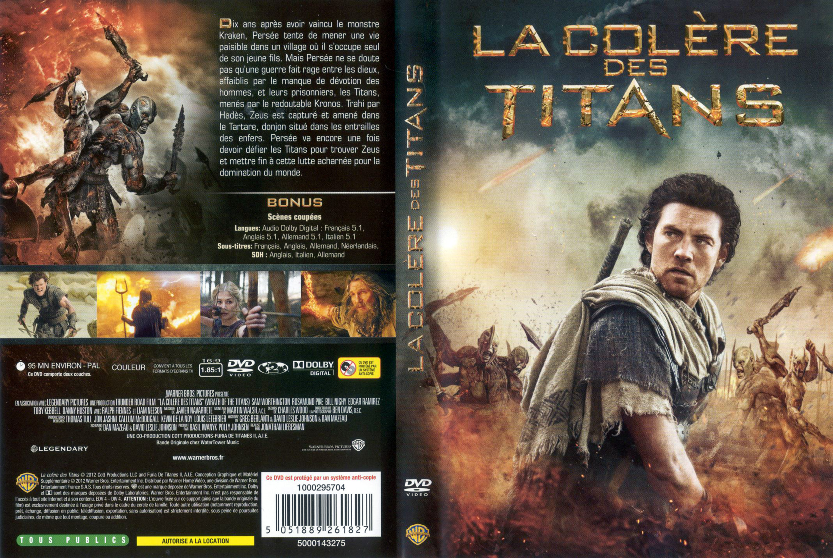 Jaquette DVD La Colre des Titans