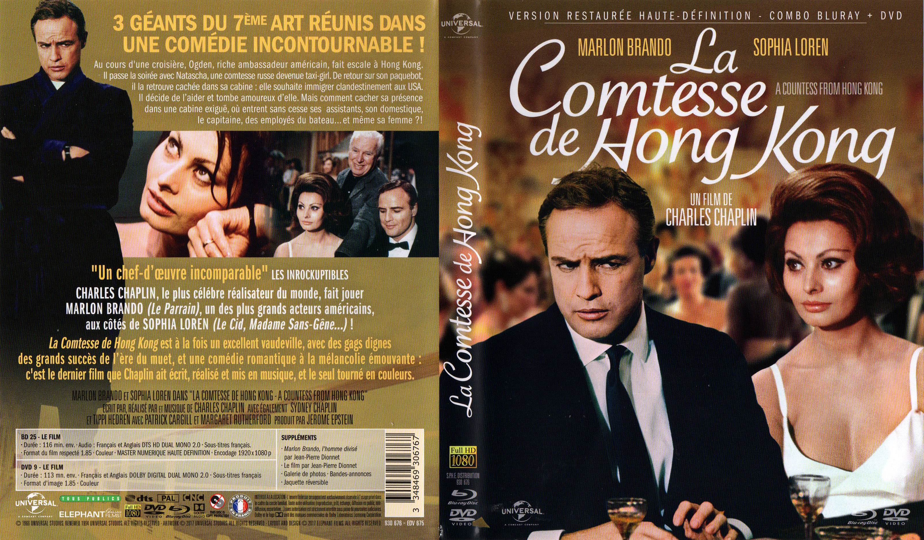Jaquette DVD La Comtesse de Hong Kong (BLU-RAY)