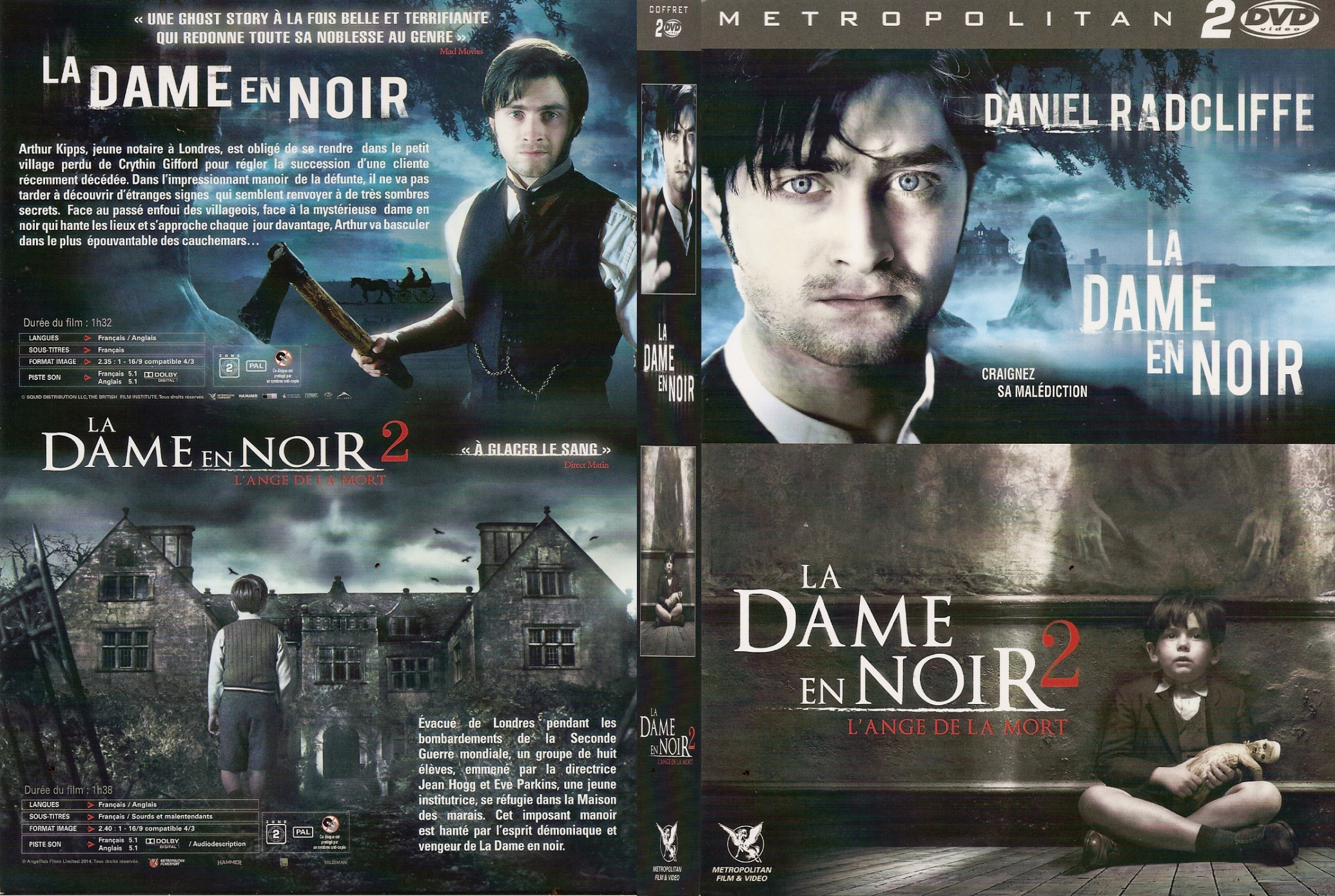 Jaquette DVD La Dame En Noir 1 & 2 custom