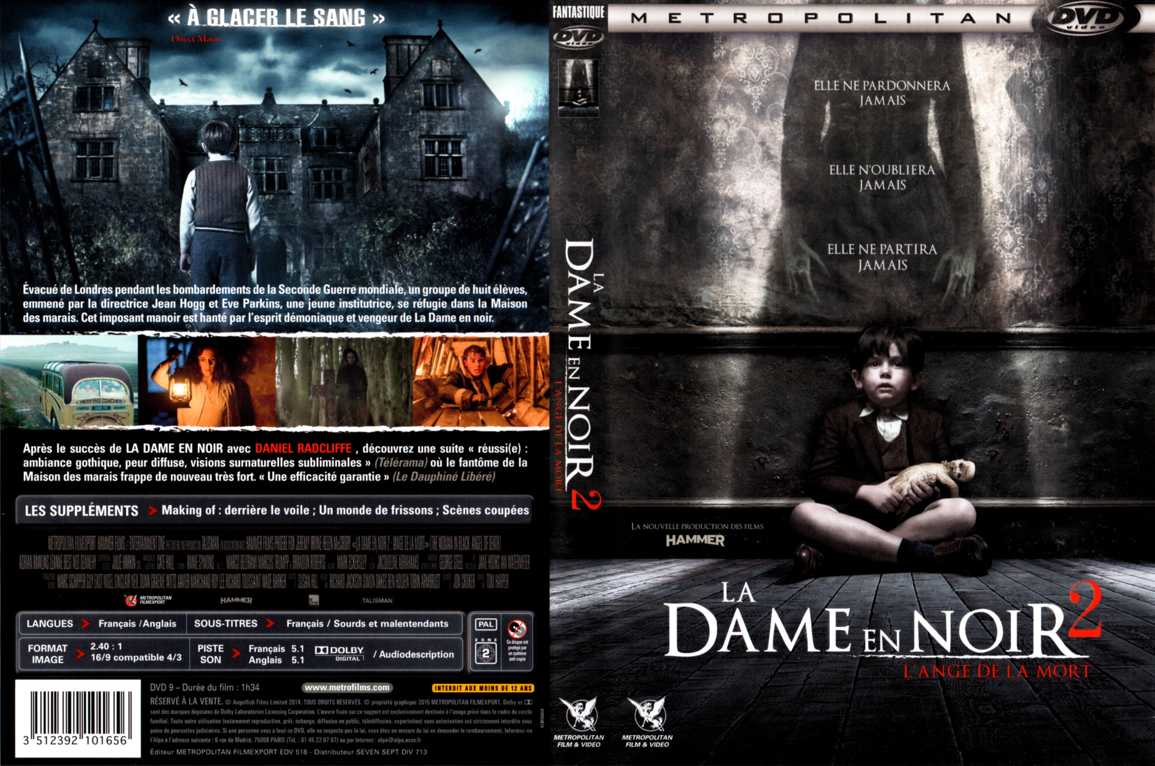 Jaquette DVD La Dame en Noir 2 : L