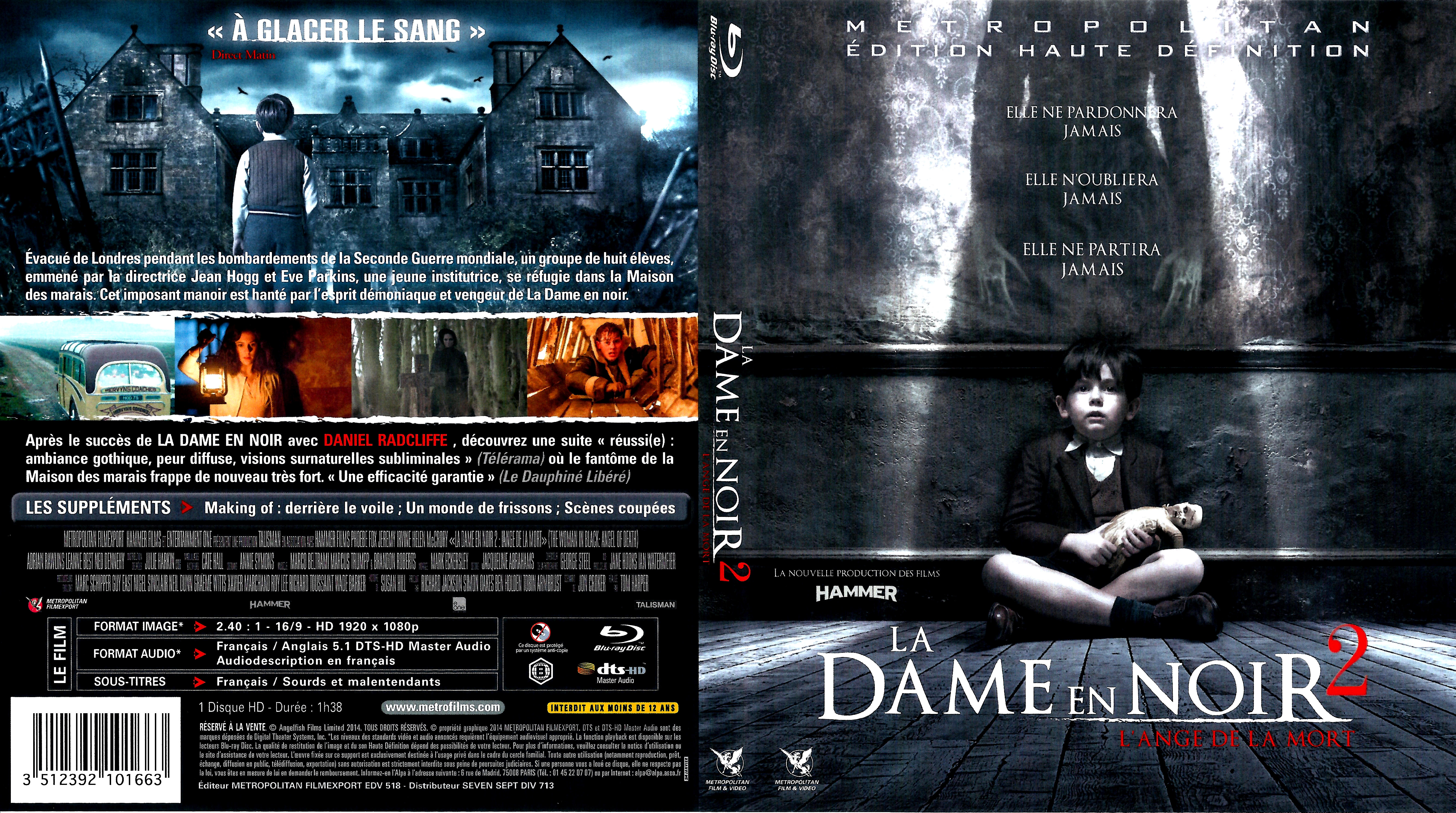 Jaquette DVD La Dame en Noir 2 : L