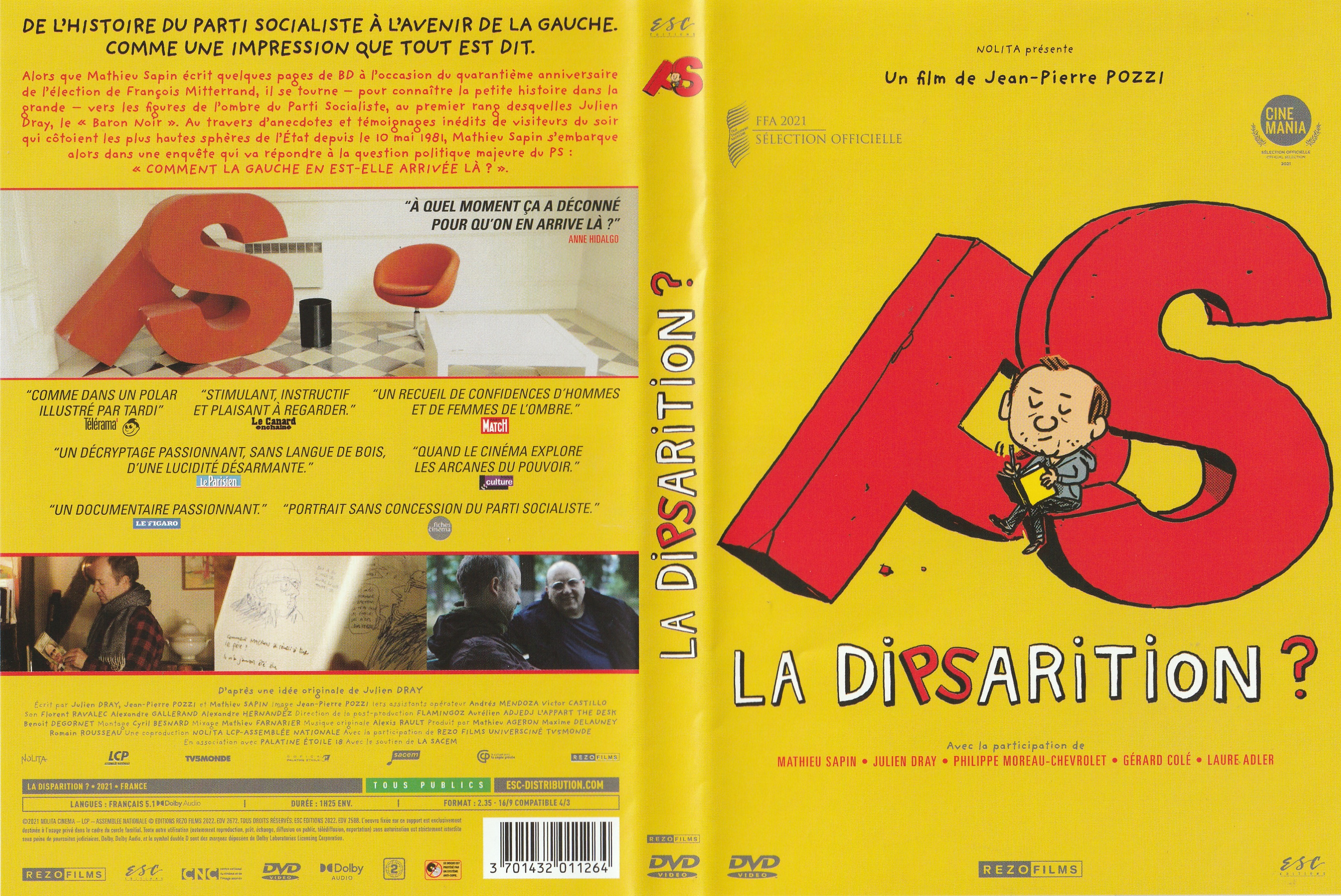 Jaquette DVD La Disparition