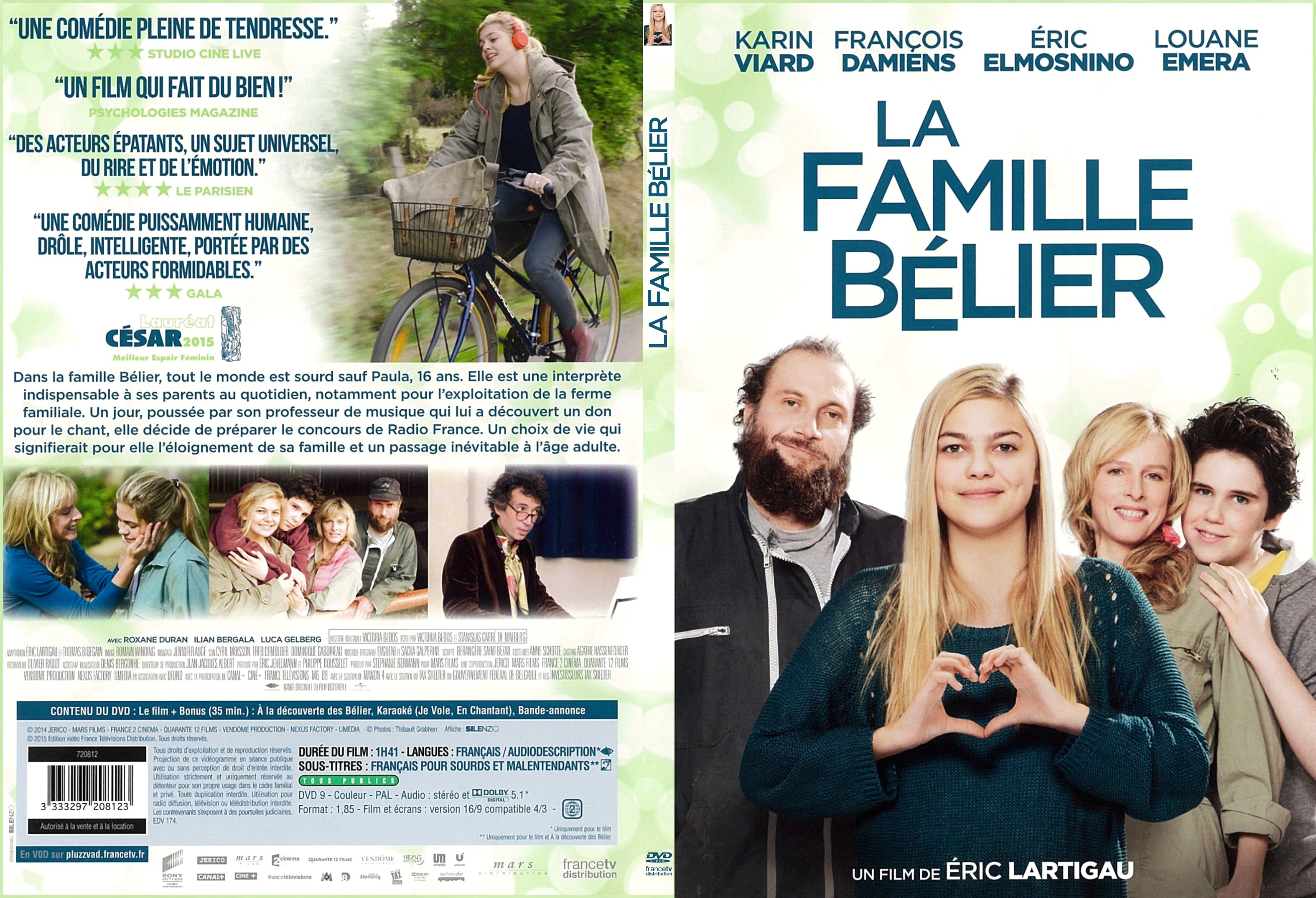 Jaquette DVD La Famille Belier - SLIM
