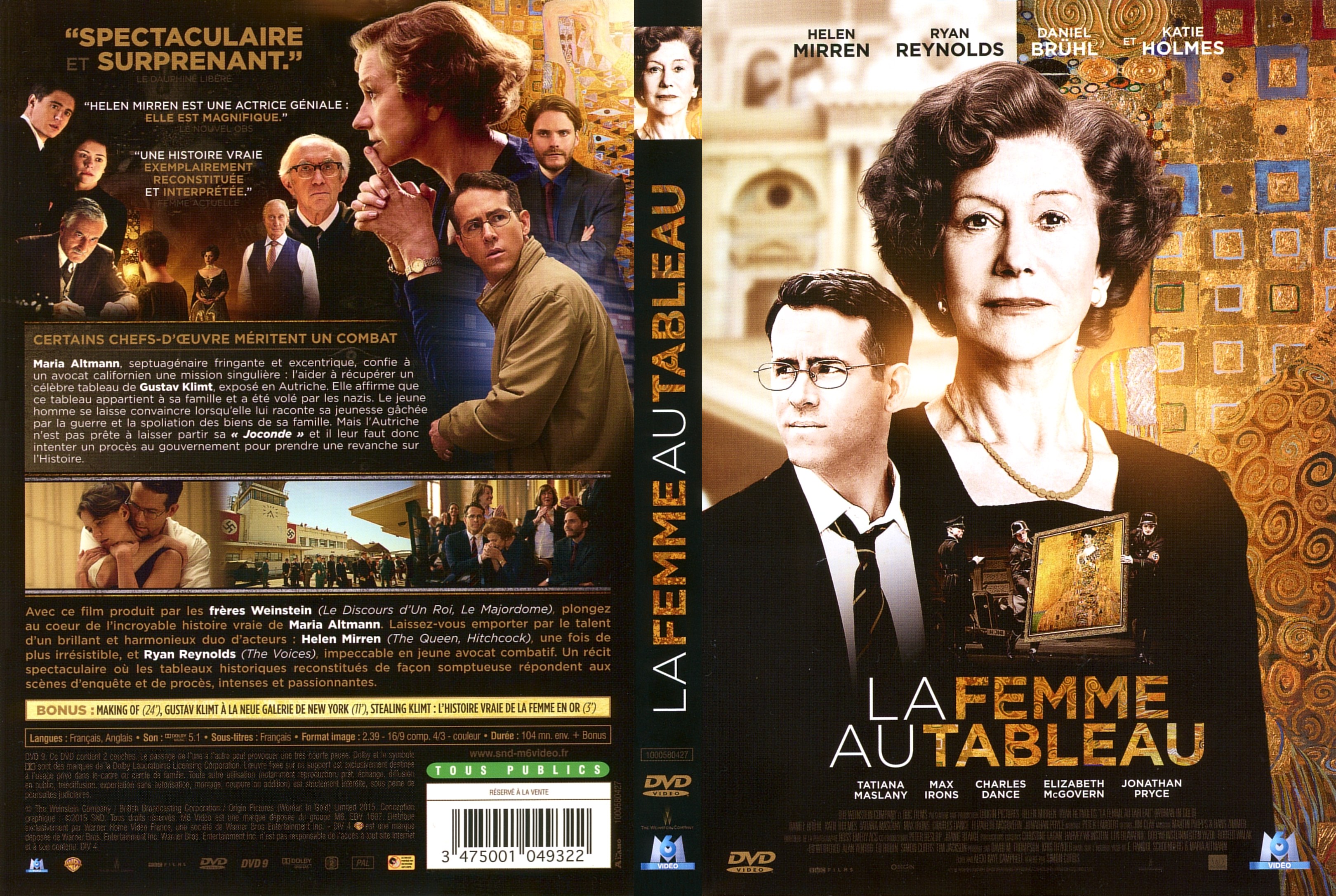 Jaquette DVD La Femme au Tableau