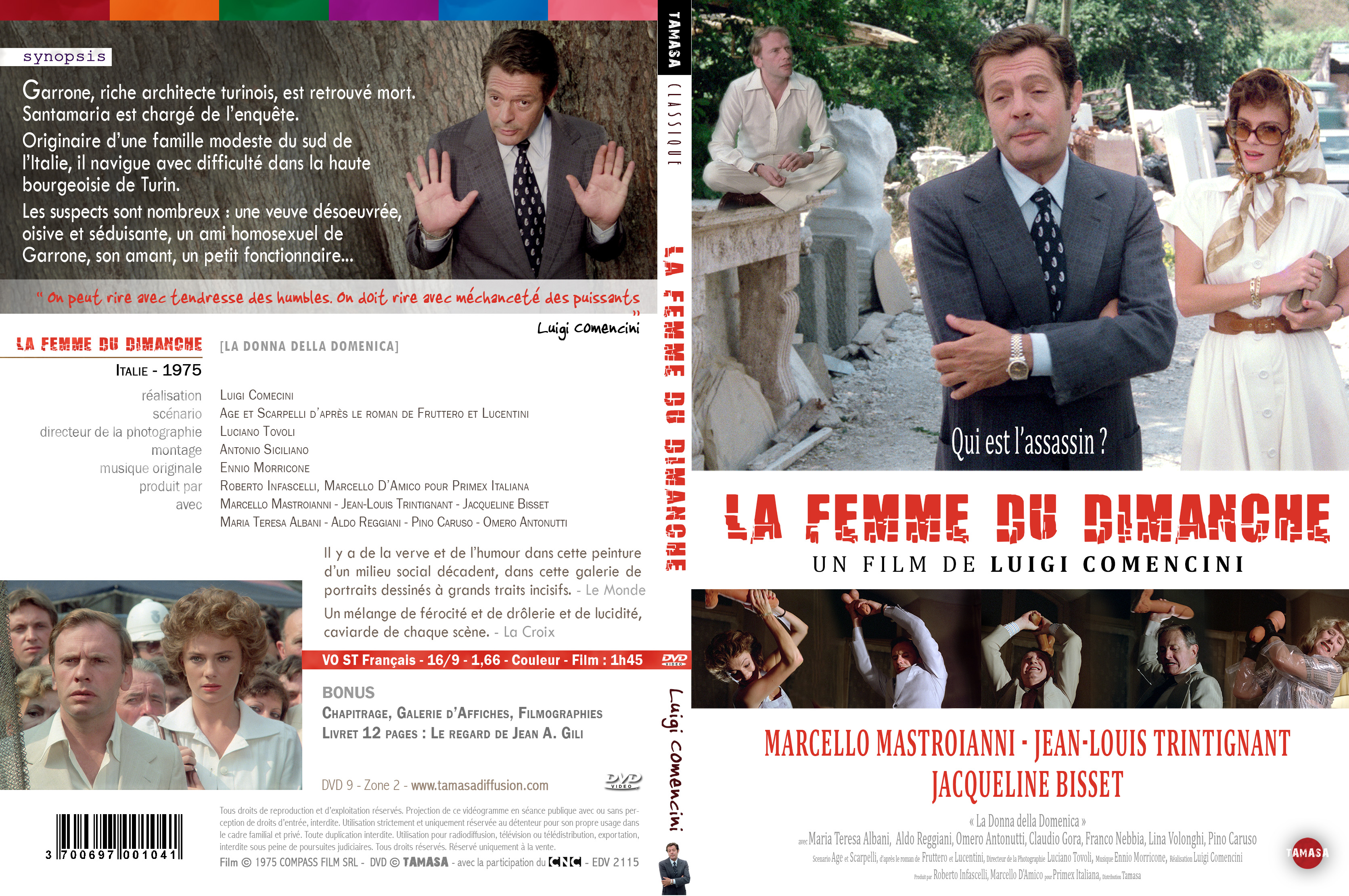 Jaquette DVD La Femme du dimanche