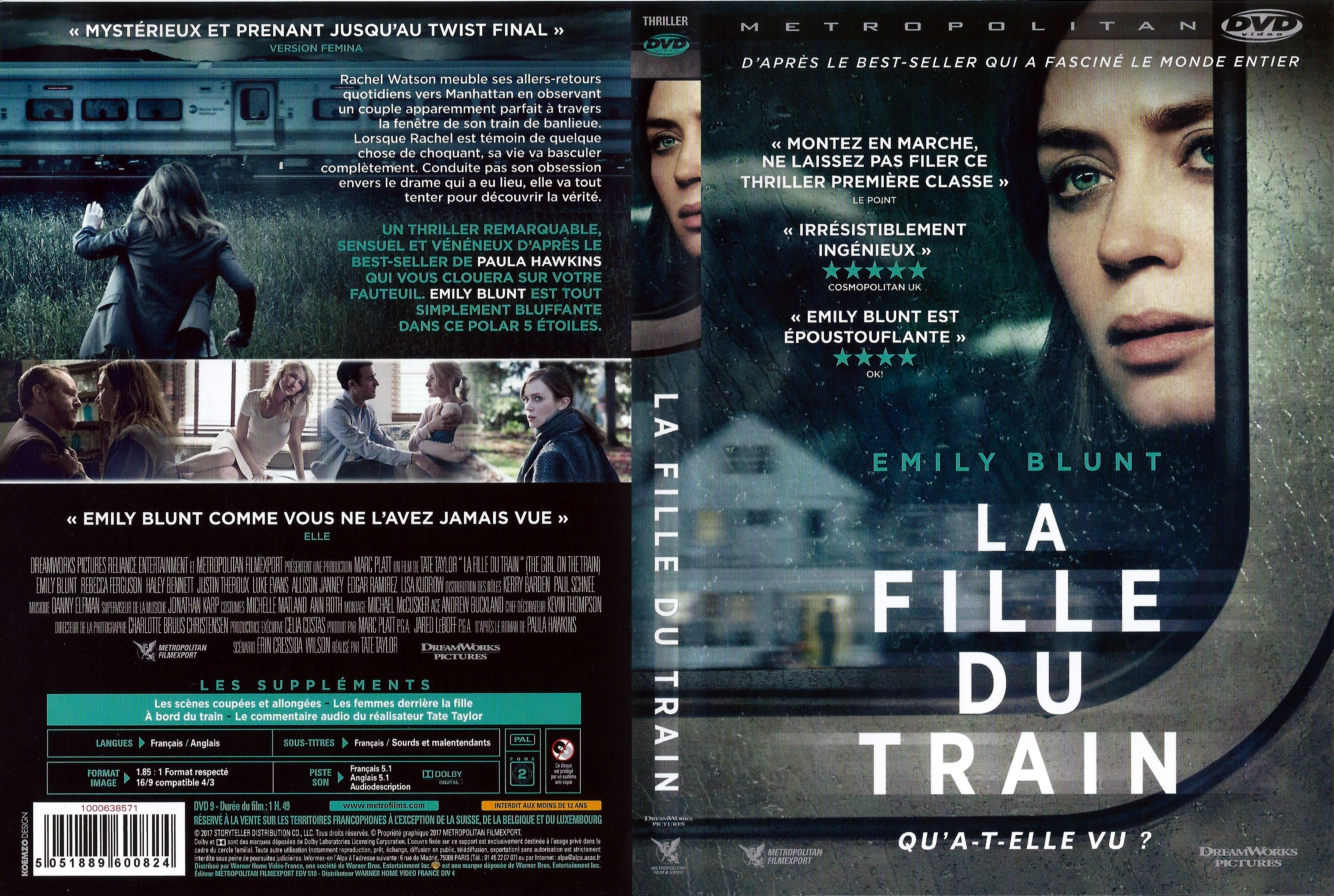 Jaquette DVD La Fille du train