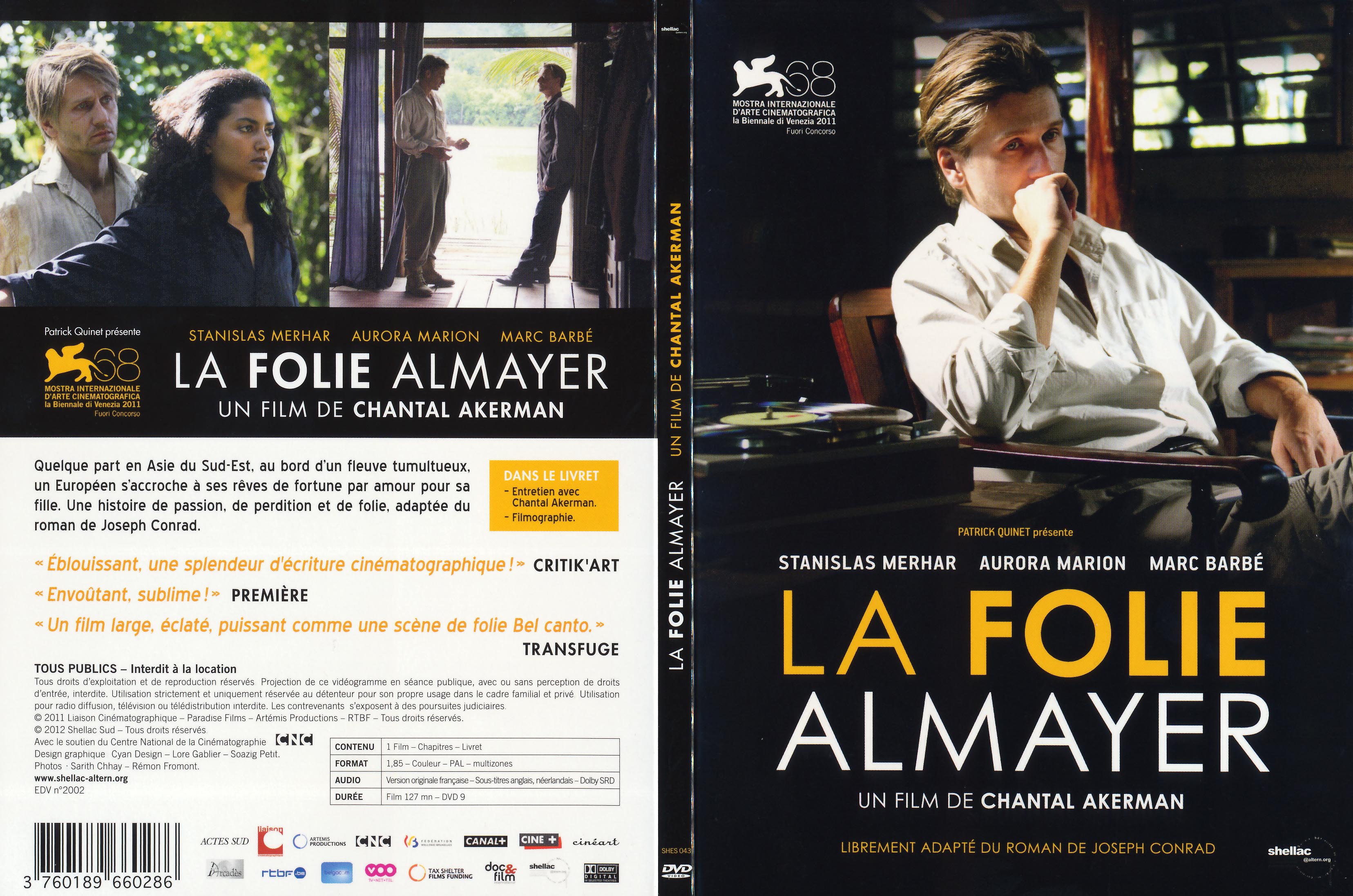 Jaquette DVD La Folie Almayer