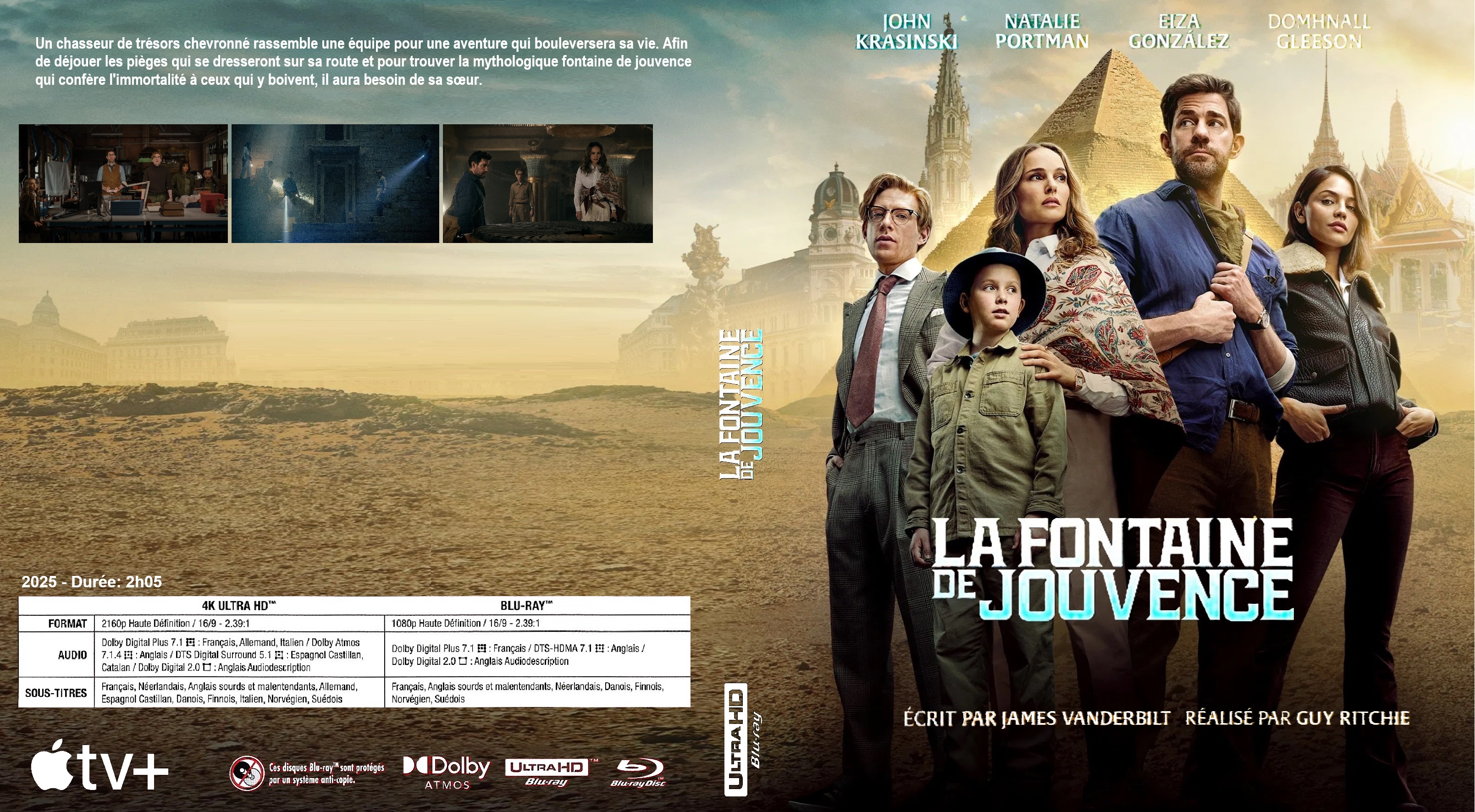 Jaquette DVD La Fontaine de Jouvence 4K  BLU RAY custom