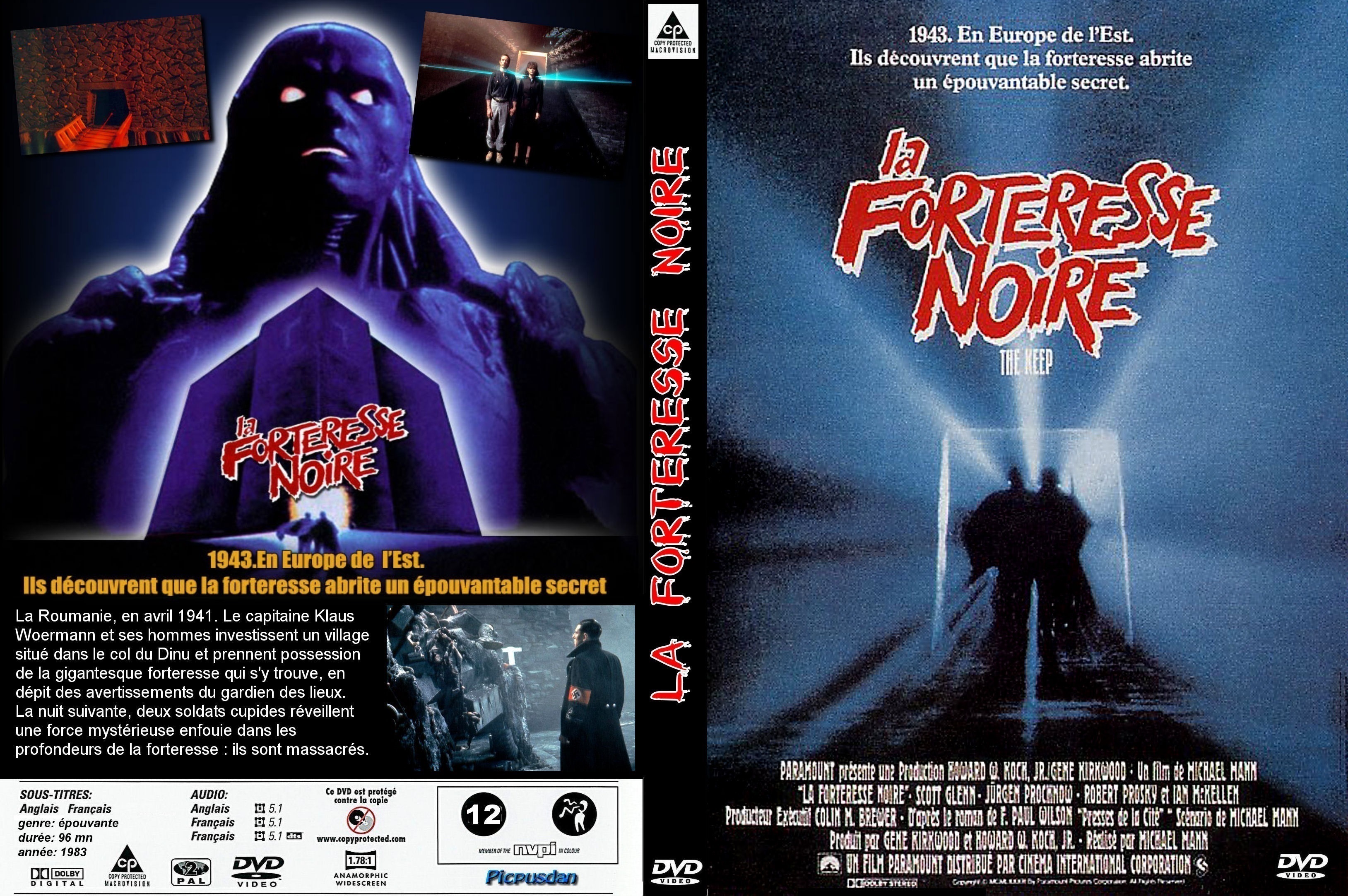 Jaquette DVD La Forteresse Noire custom