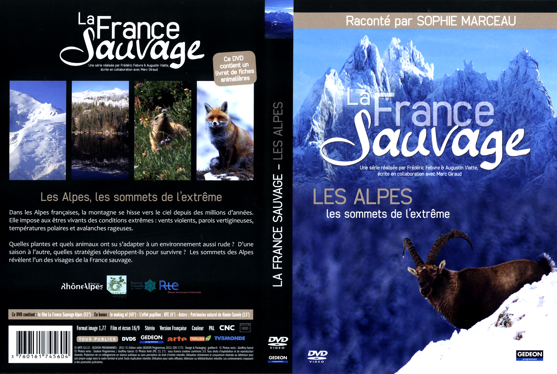 Jaquette DVD La France sauvage Les Alpes