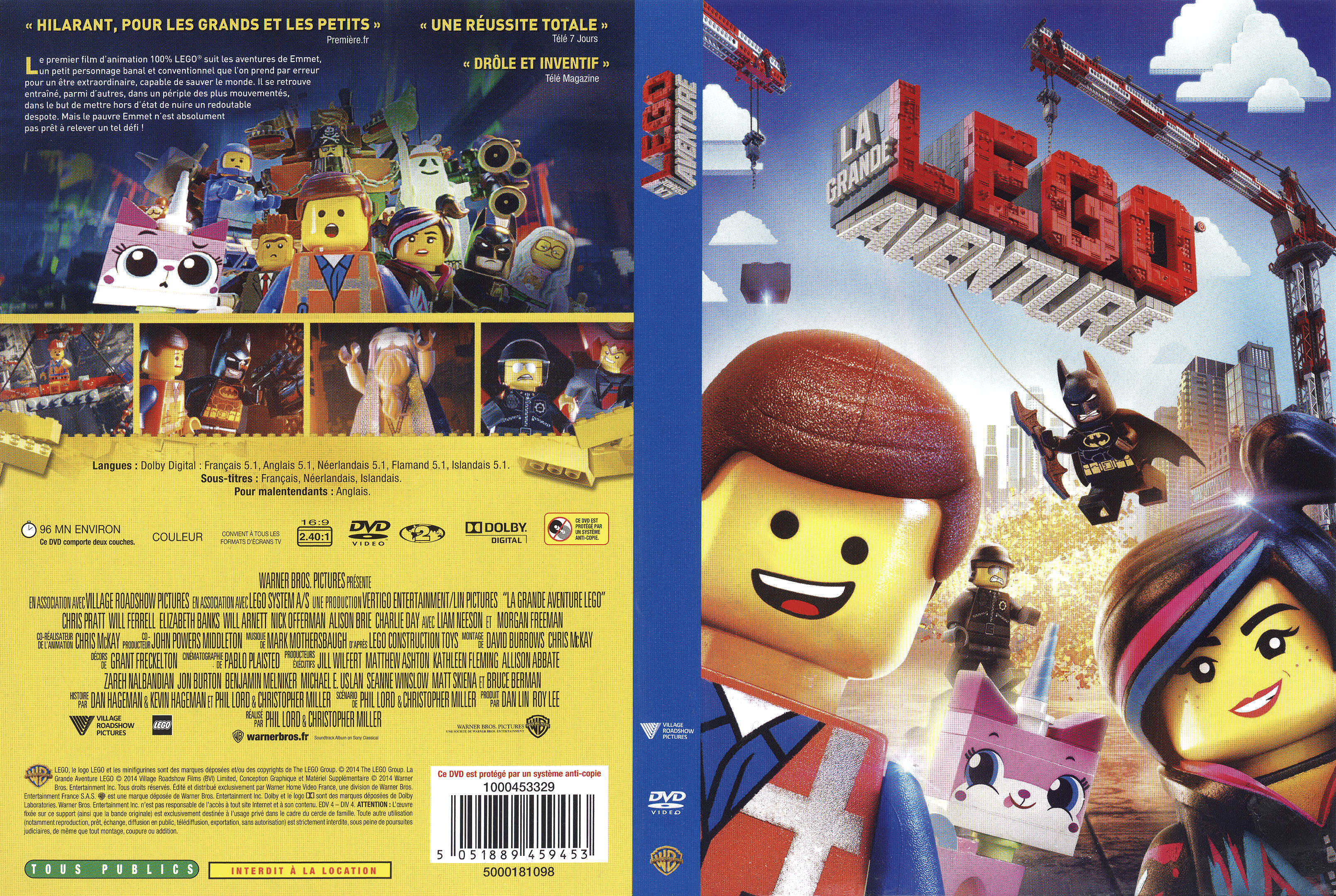 Jaquette DVD La Grande Aventure Lego