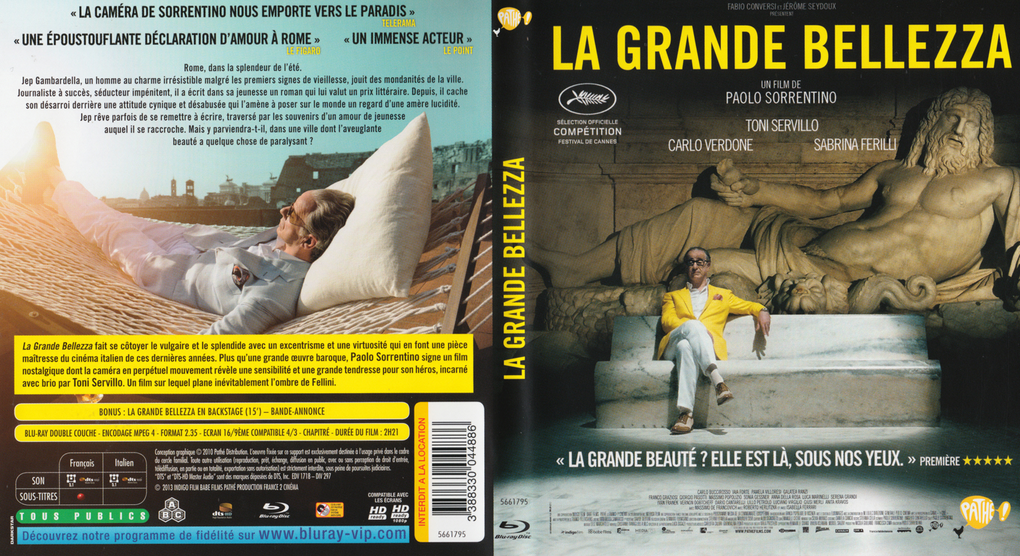 jaquette dvd de la grande bellezza blu ray cin ma passion