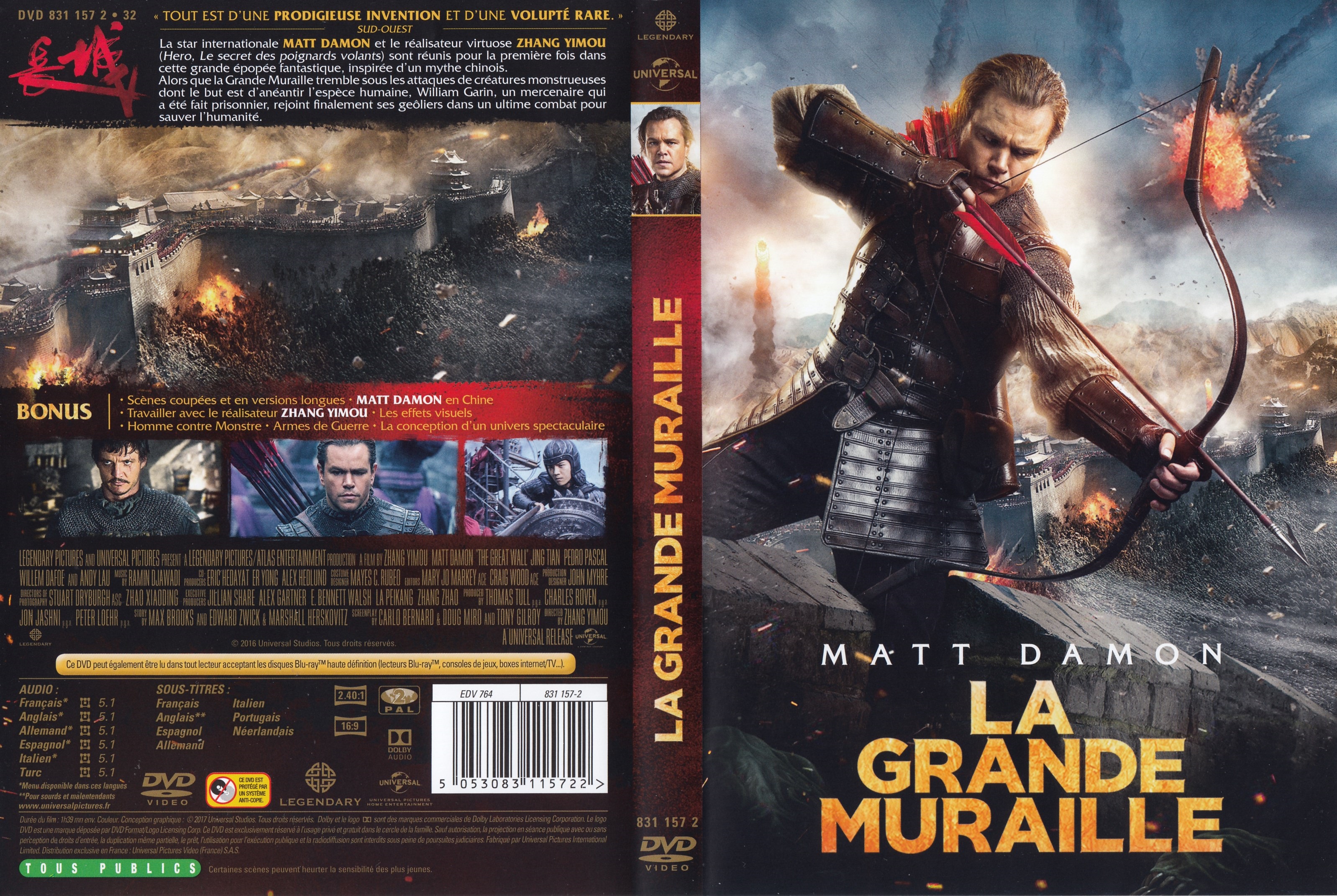 Jaquette DVD La Grande Muraille