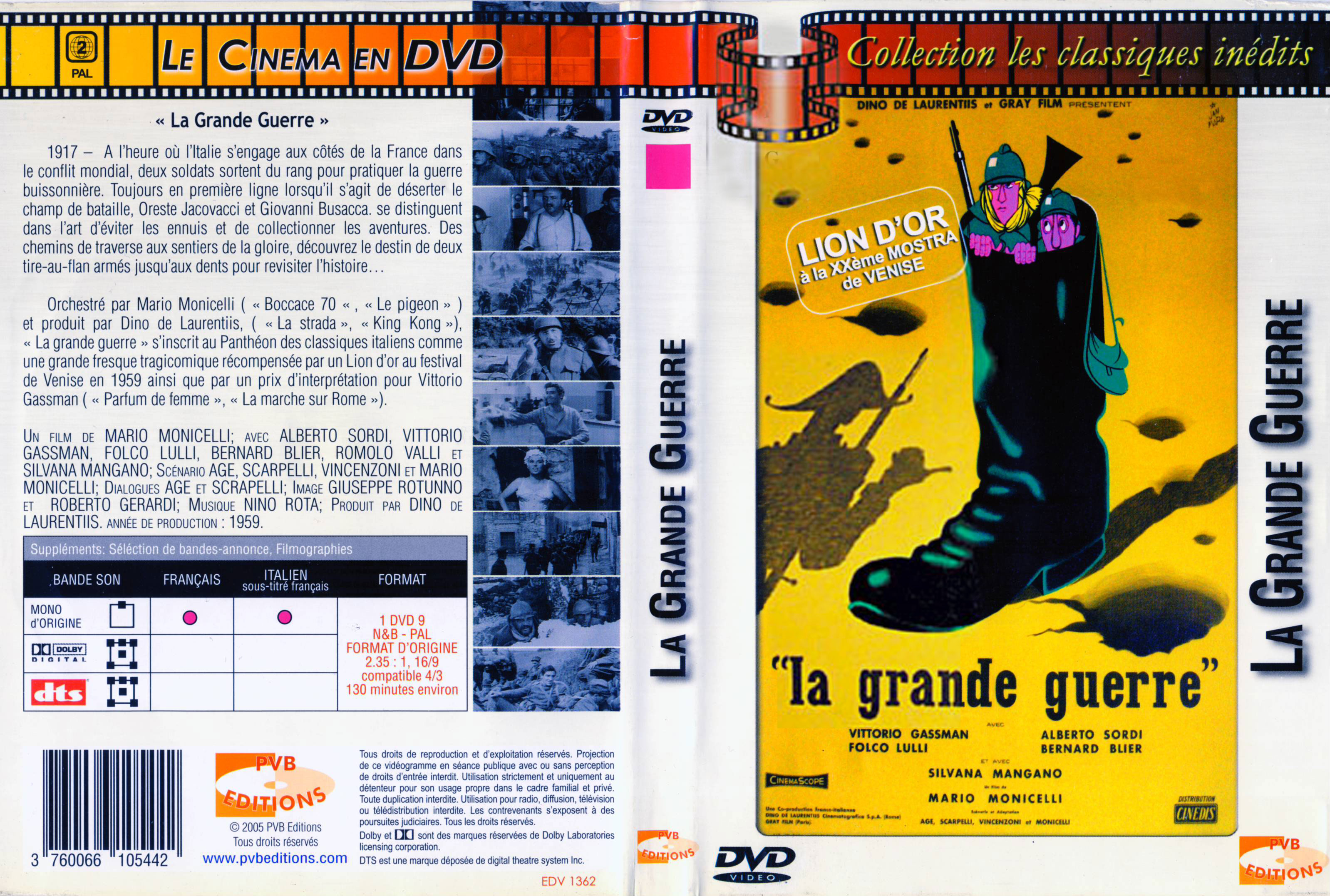 Jaquette DVD La Grande guerre