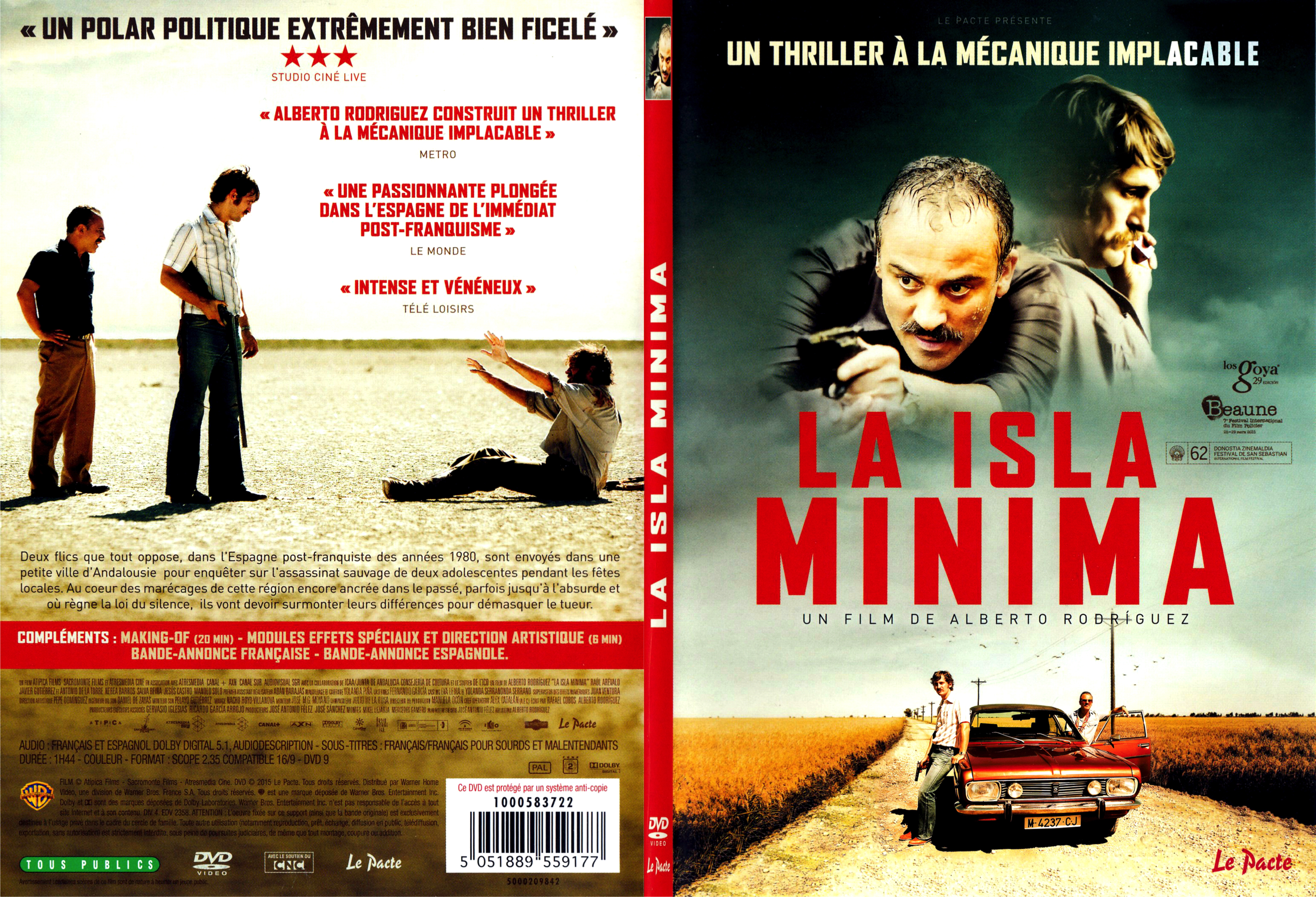 Jaquette DVD La Isla Minima - SLIM