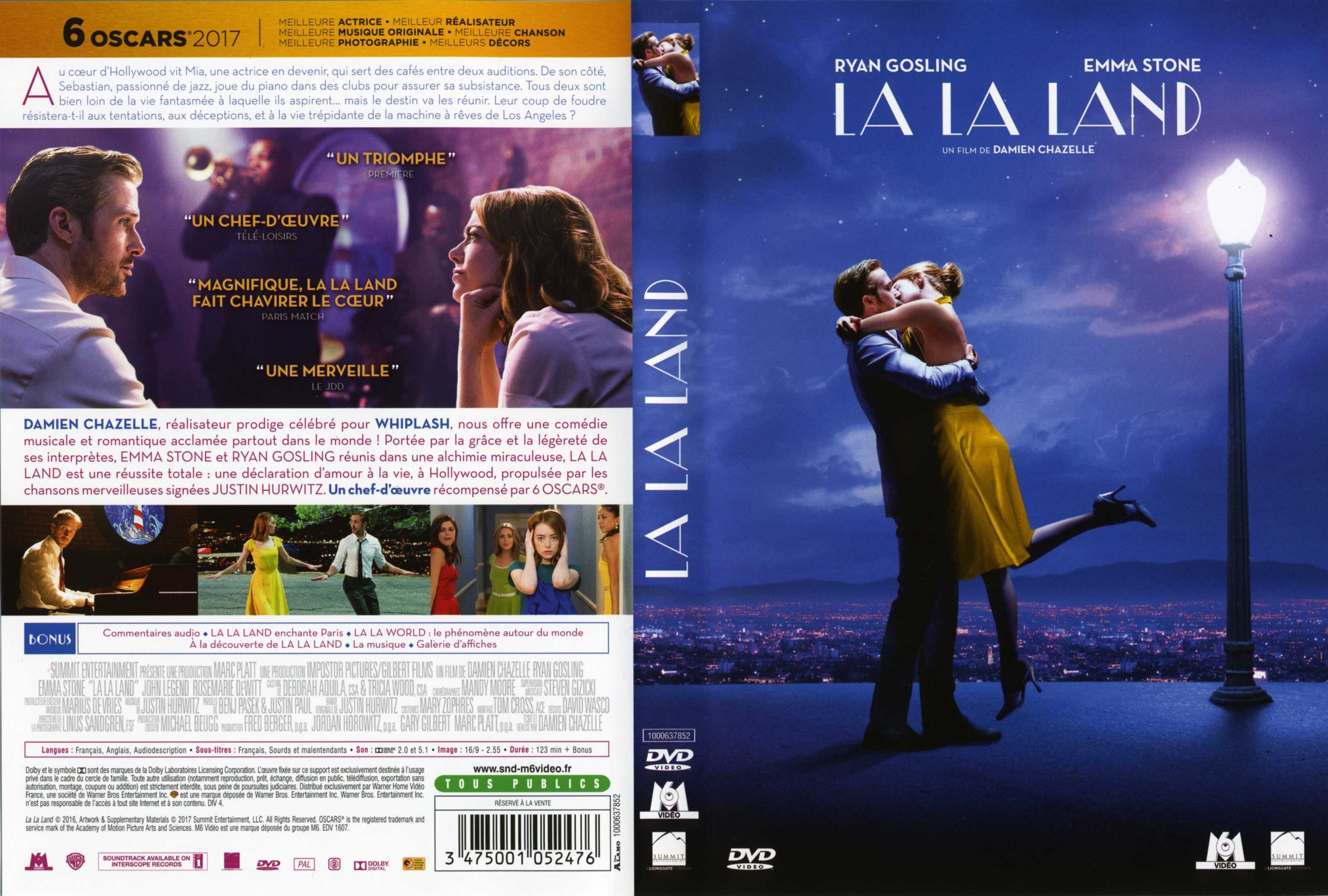 Jaquette DVD La La Land