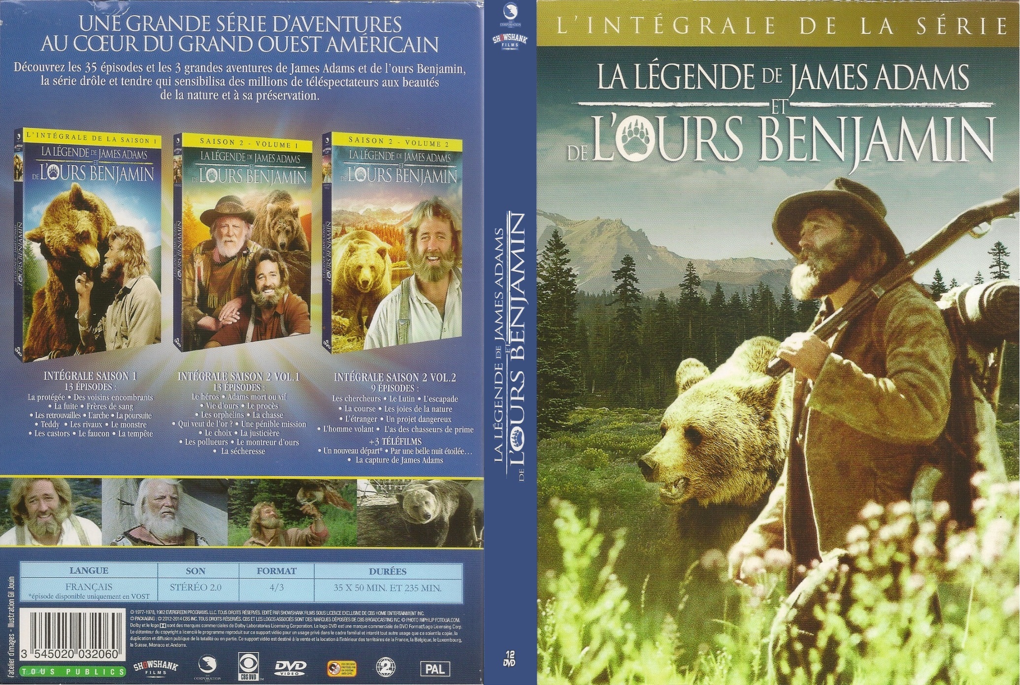 Jaquette DVD La Legende De James Adams COFFRET