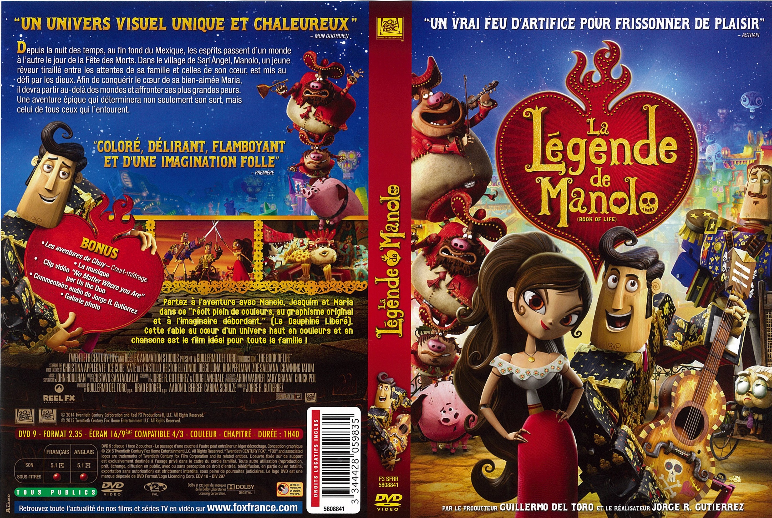 Jaquette DVD La Lgende de Manolo