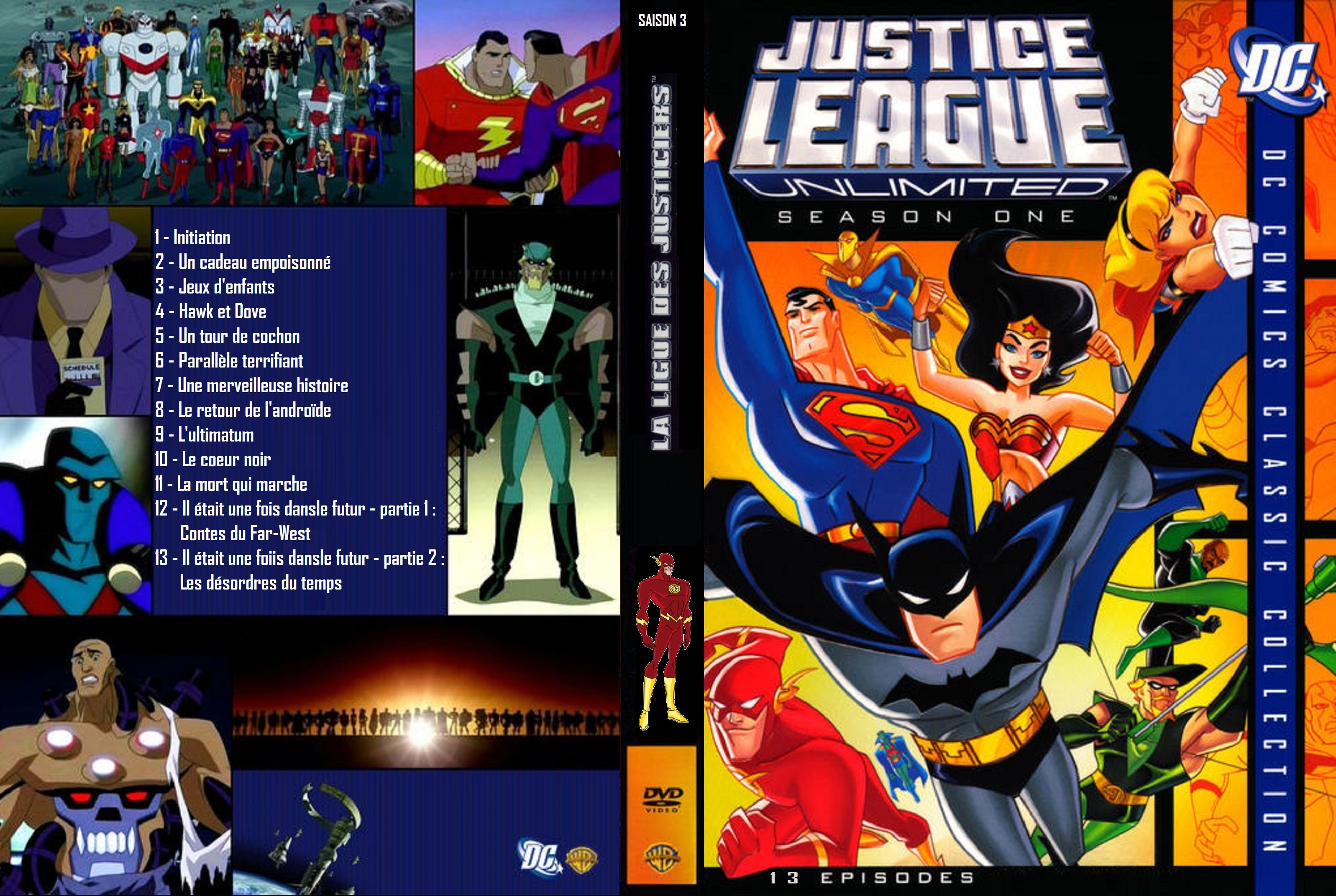 Jaquette DVD La Ligue des Justiciers Saison 3 custom