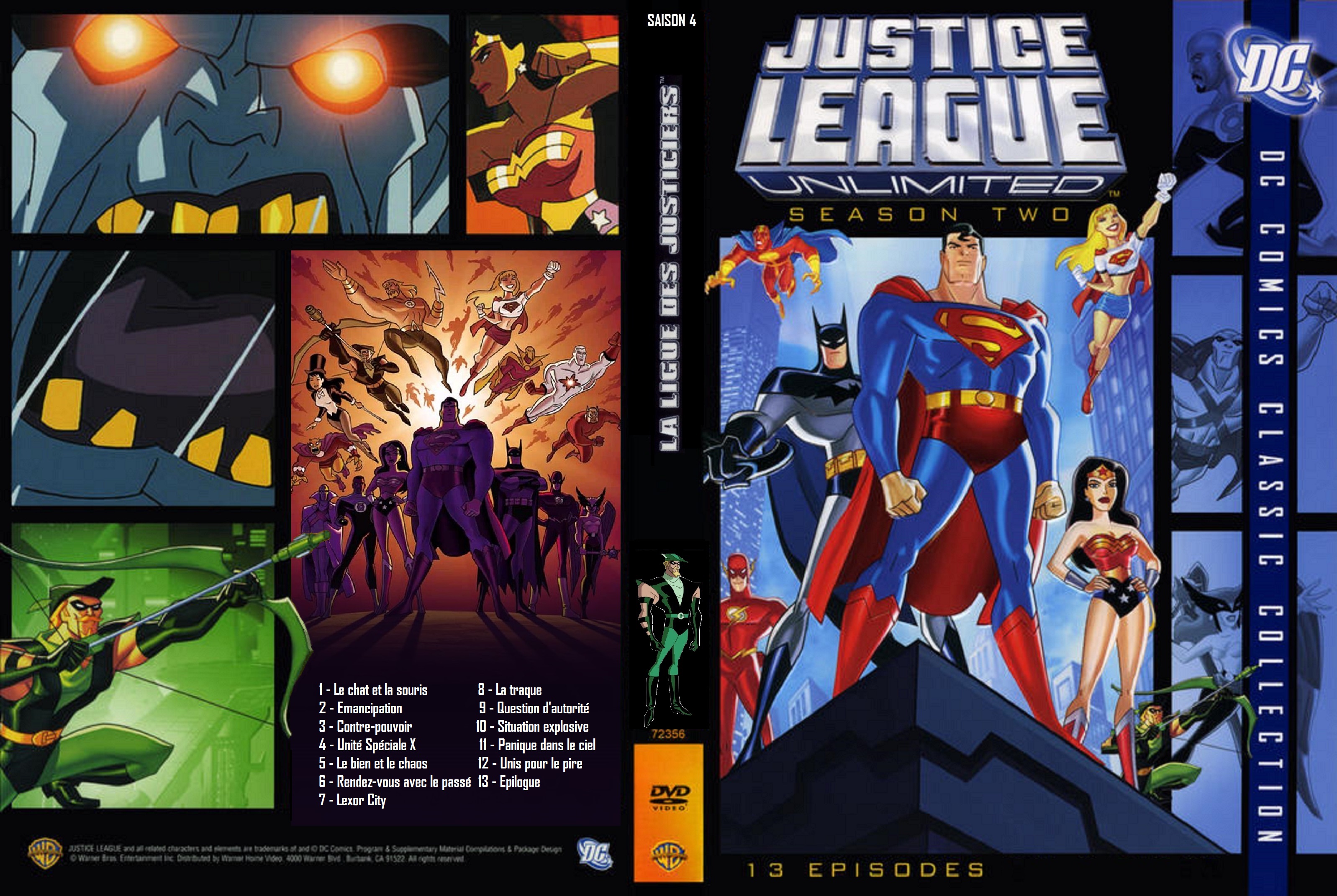 Jaquette DVD La Ligue des Justiciers saison 4 custom